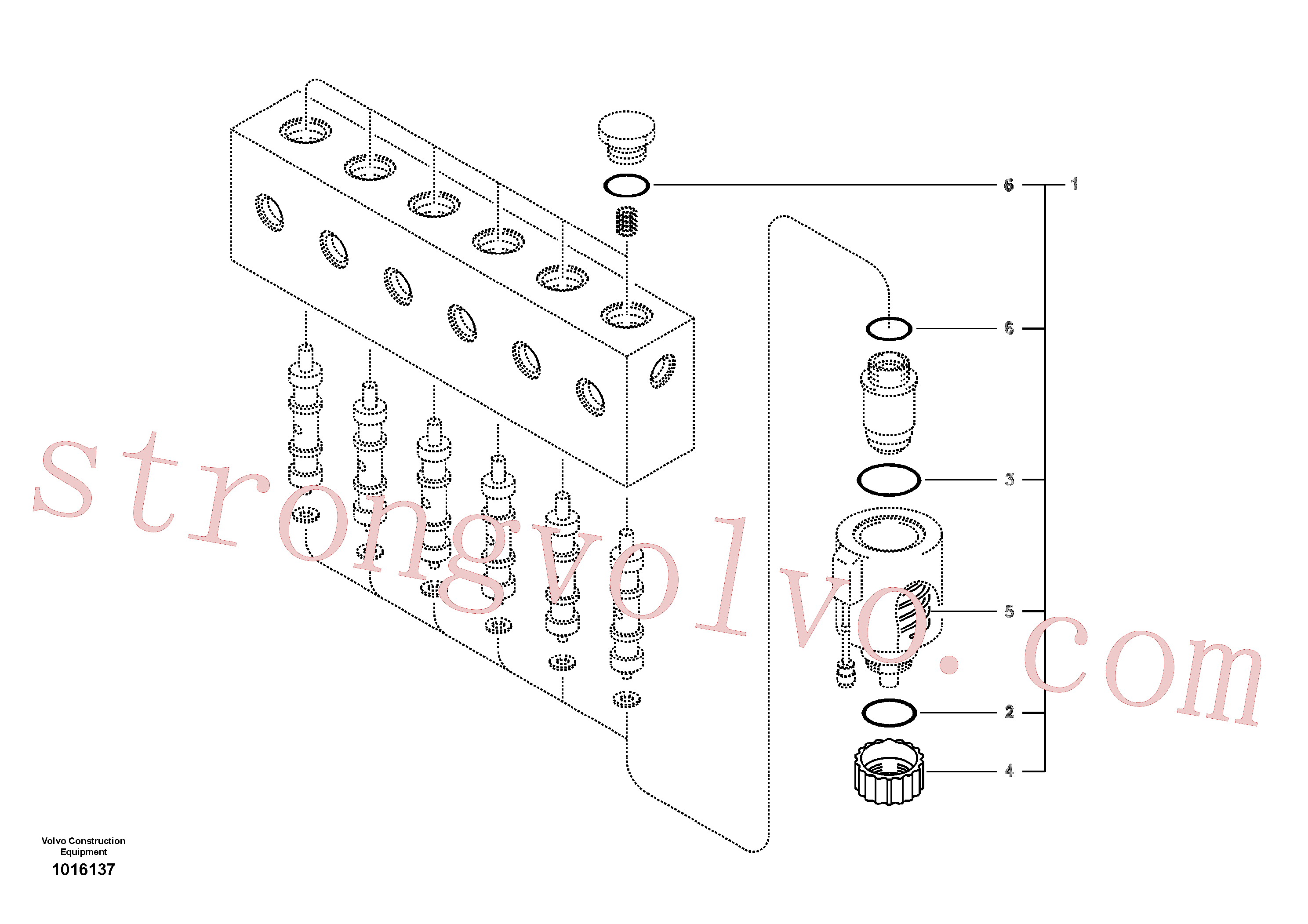 VOE14512986 Volvo Sistema servomotor, válvula solenóide(1016137 Montagem)