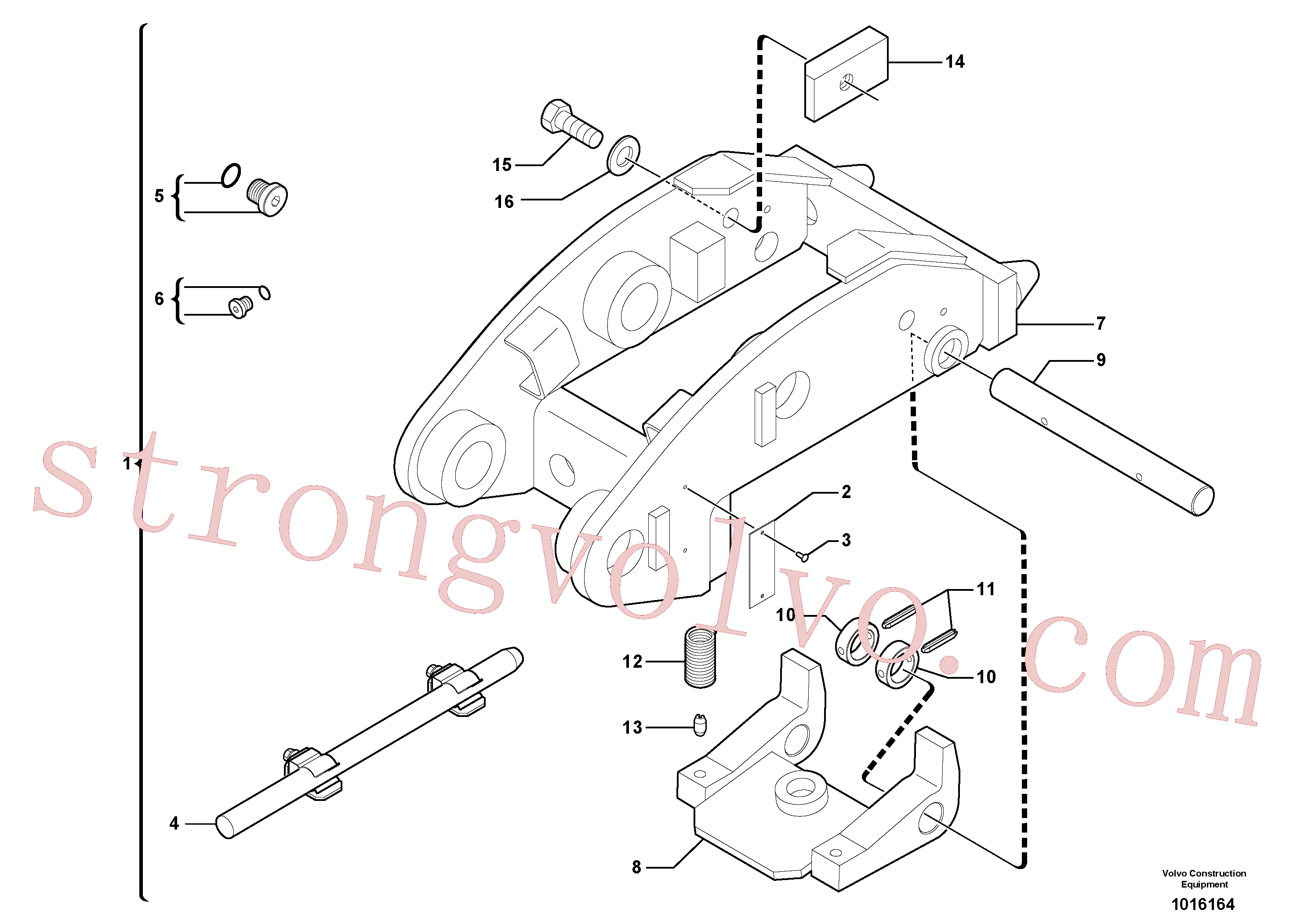 Volvo VOE11803858 Placa de encosto Volvo Acessórios para escavadeira