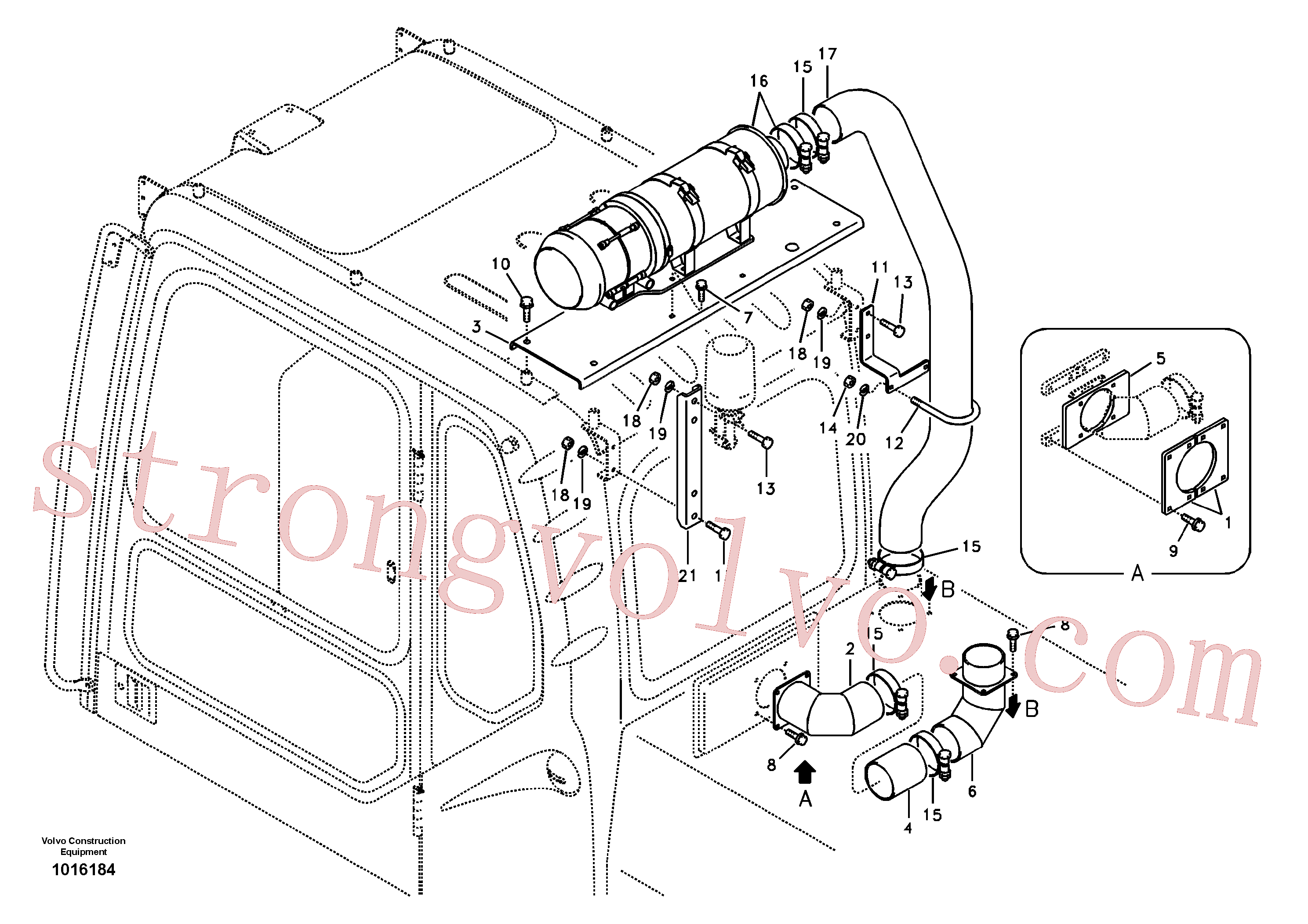 VOE14883765 Volvo Filtro do ar, montagem(1016184 Montagem)