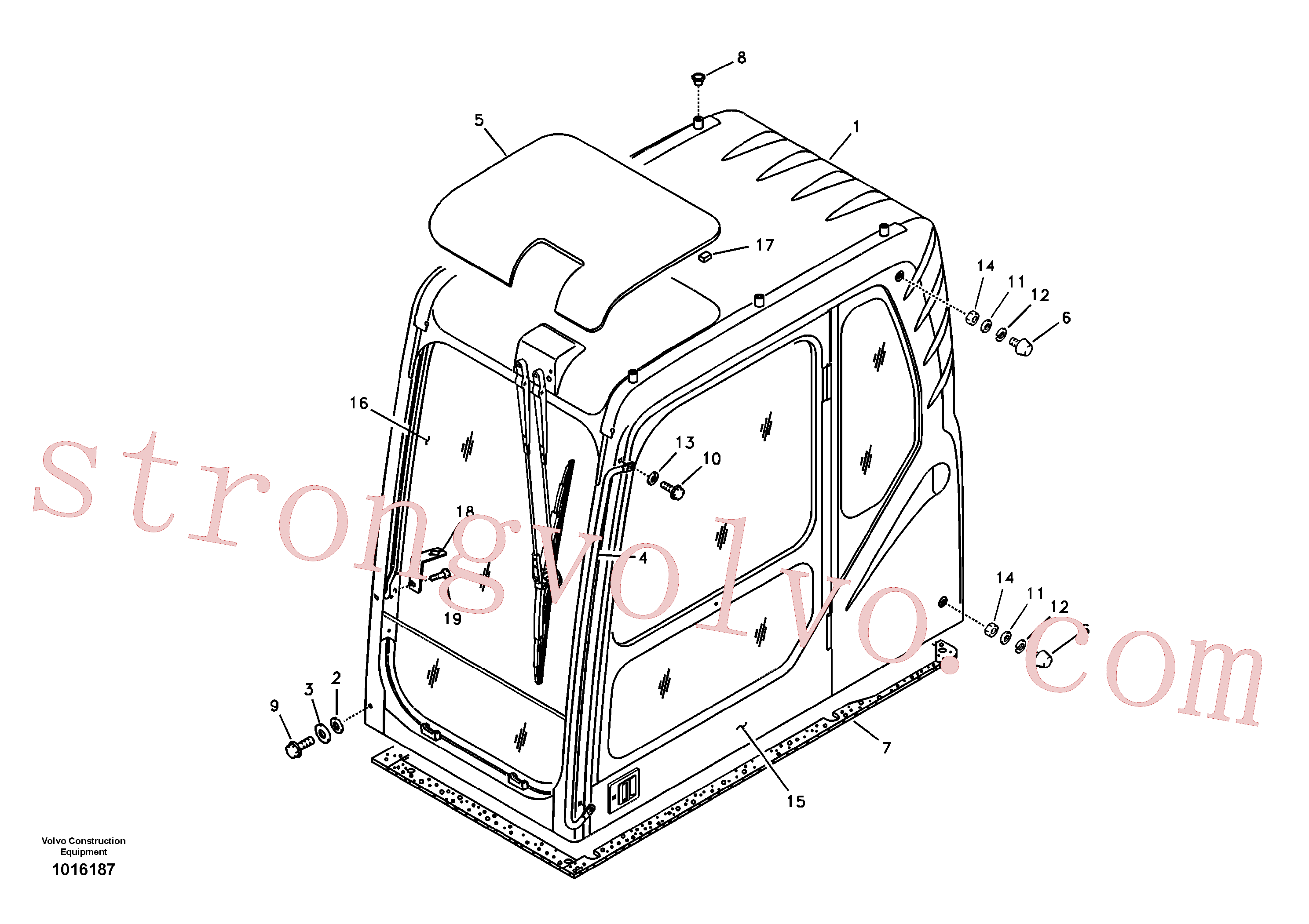 VOE14527410 Volvo Cabina do operador(1016187 Montagem)