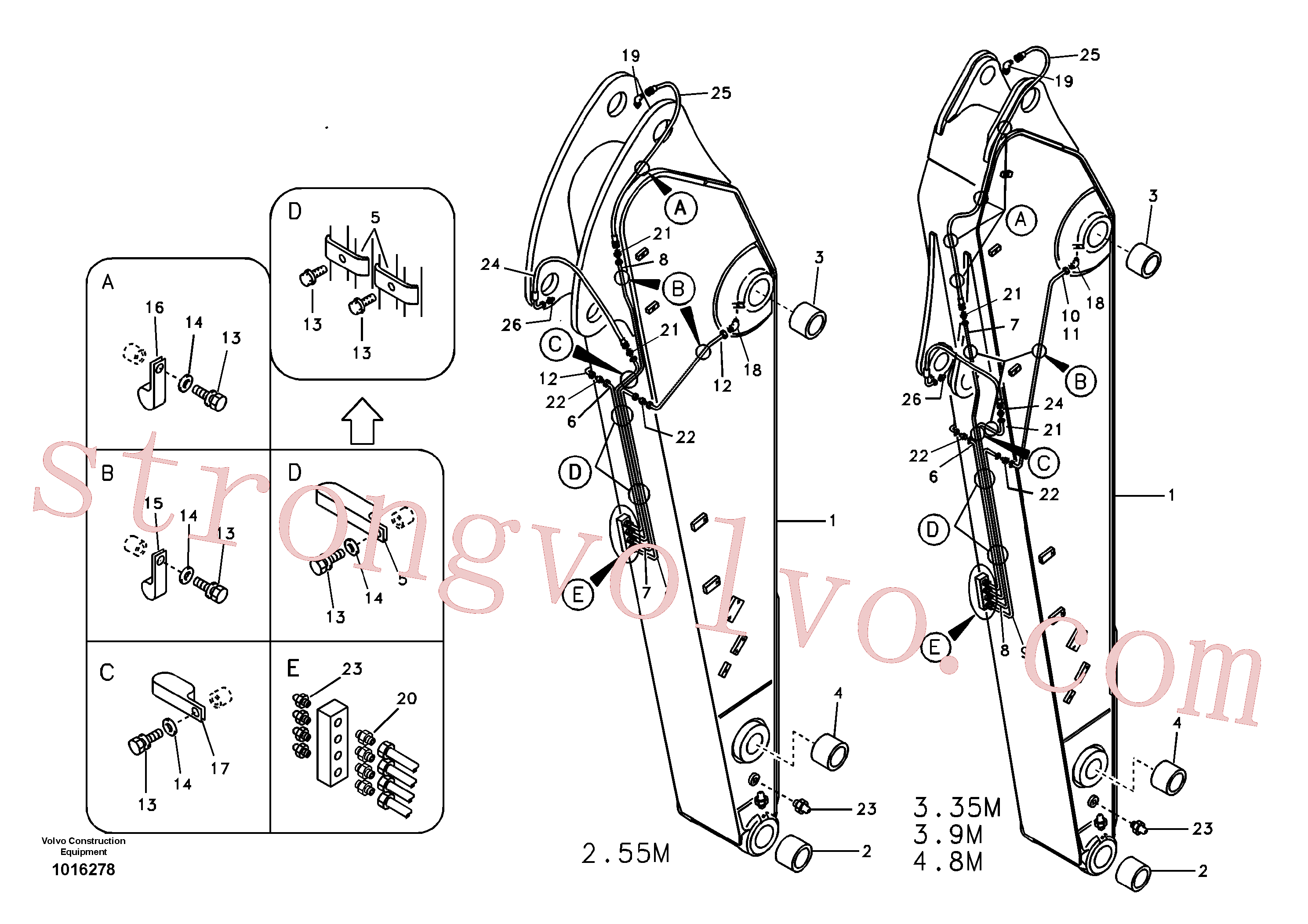 VOE14532787 Pipe Volvo escavadeira