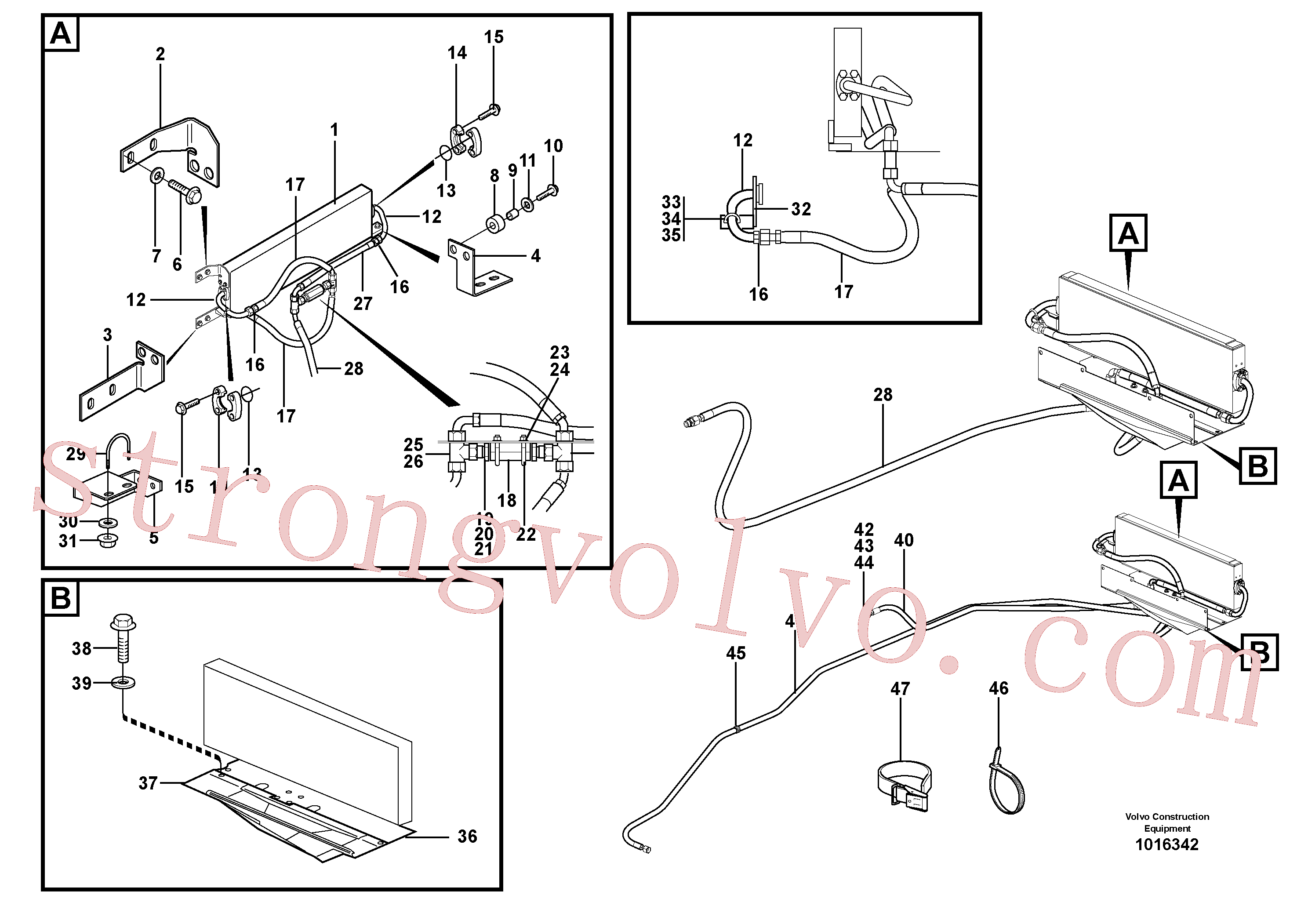 VOE11410591 Volvo Refrigerador de óleo(1016342 Montagem)