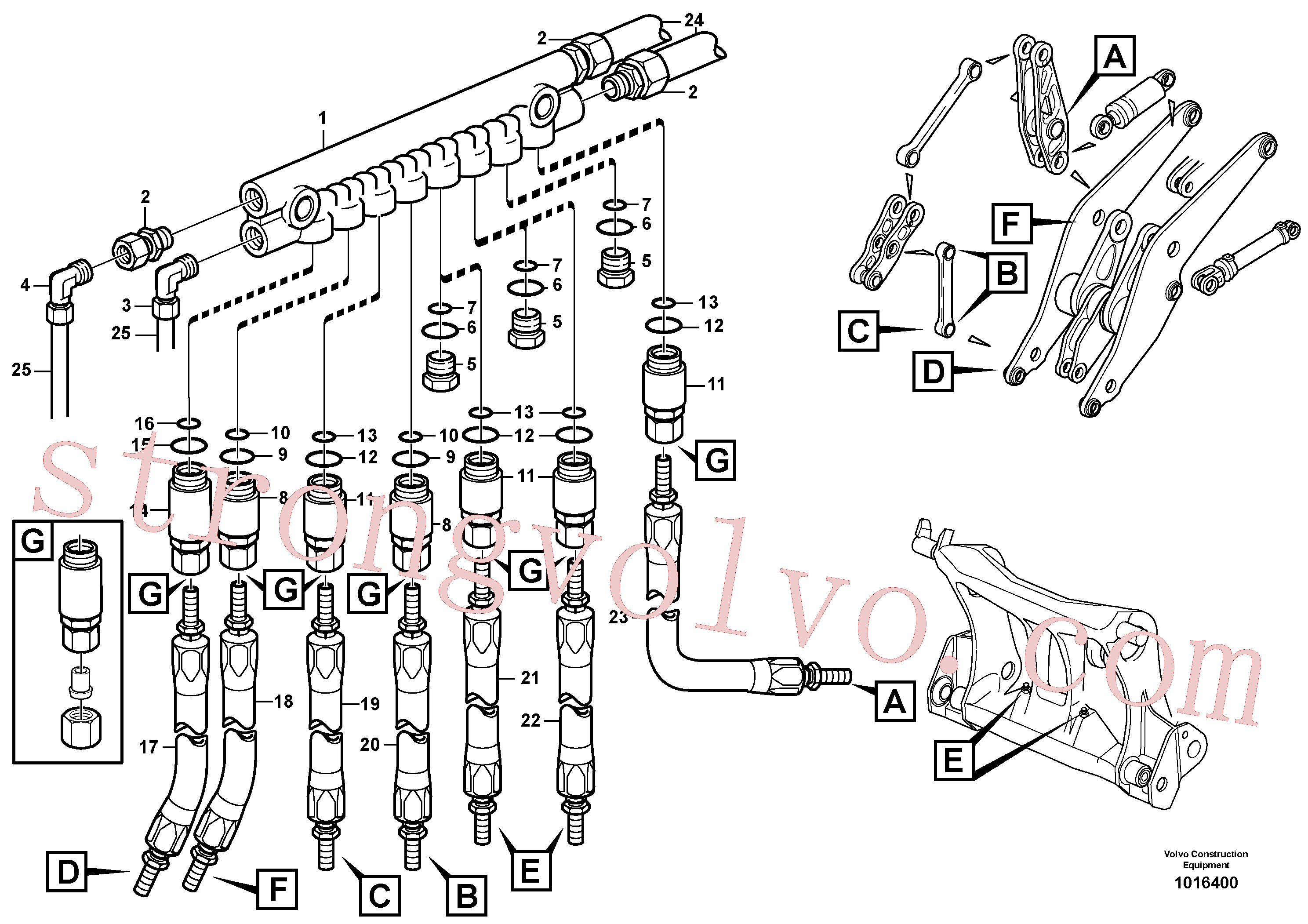 VOE11714218 Volvo Bloco de distribuição, B2(1016400 Montagem)