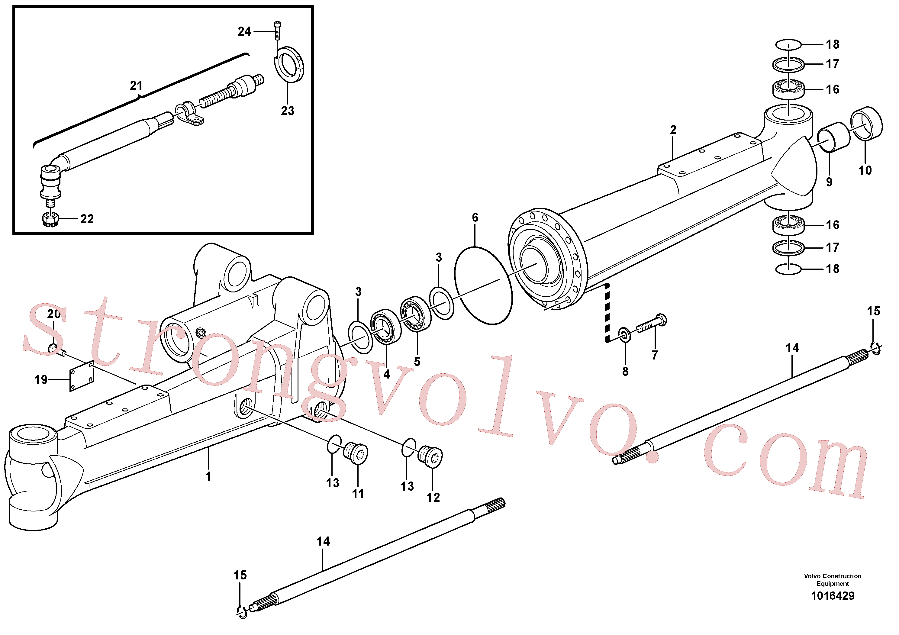 VOE11709609 Rolamento de rolos Inscreva-se para Volvo Acessórios para escavadeira