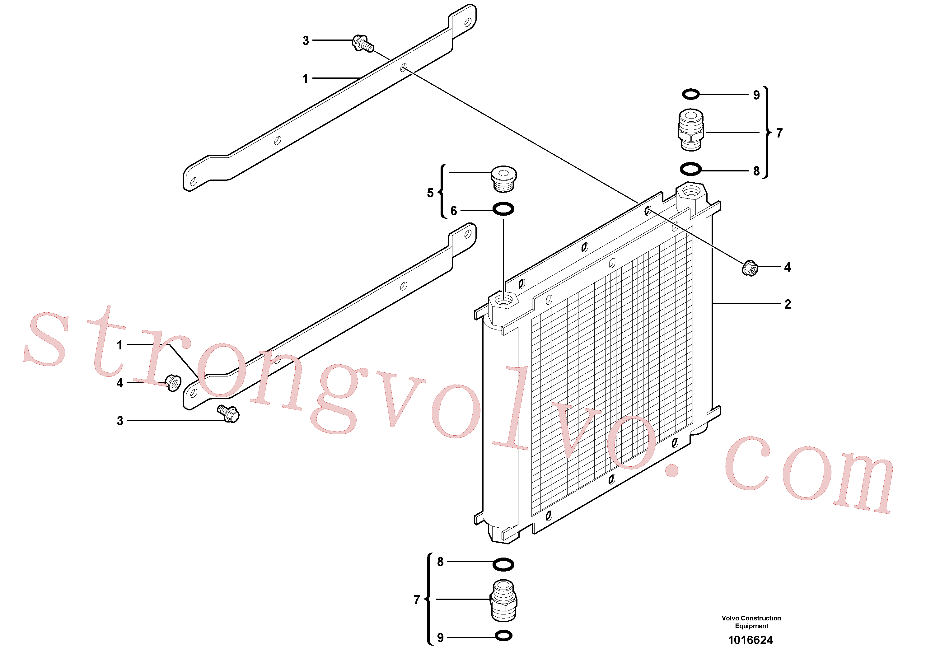 Volvo Montagem VOE11803732 Chapa Acessórios