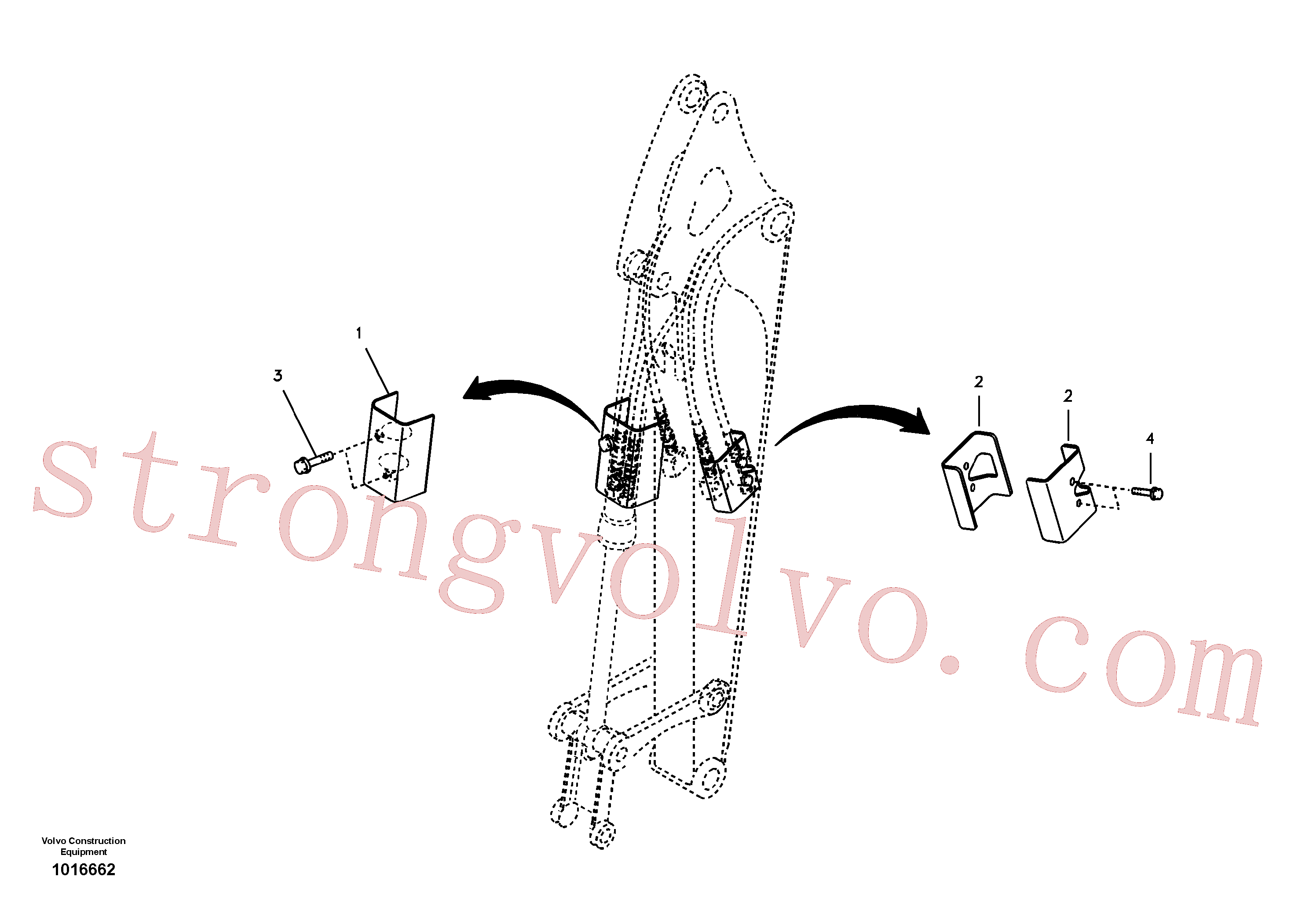 VOE14523086 Volvo Hidráulica de serviço, coberturas(1016662 Montagem)
