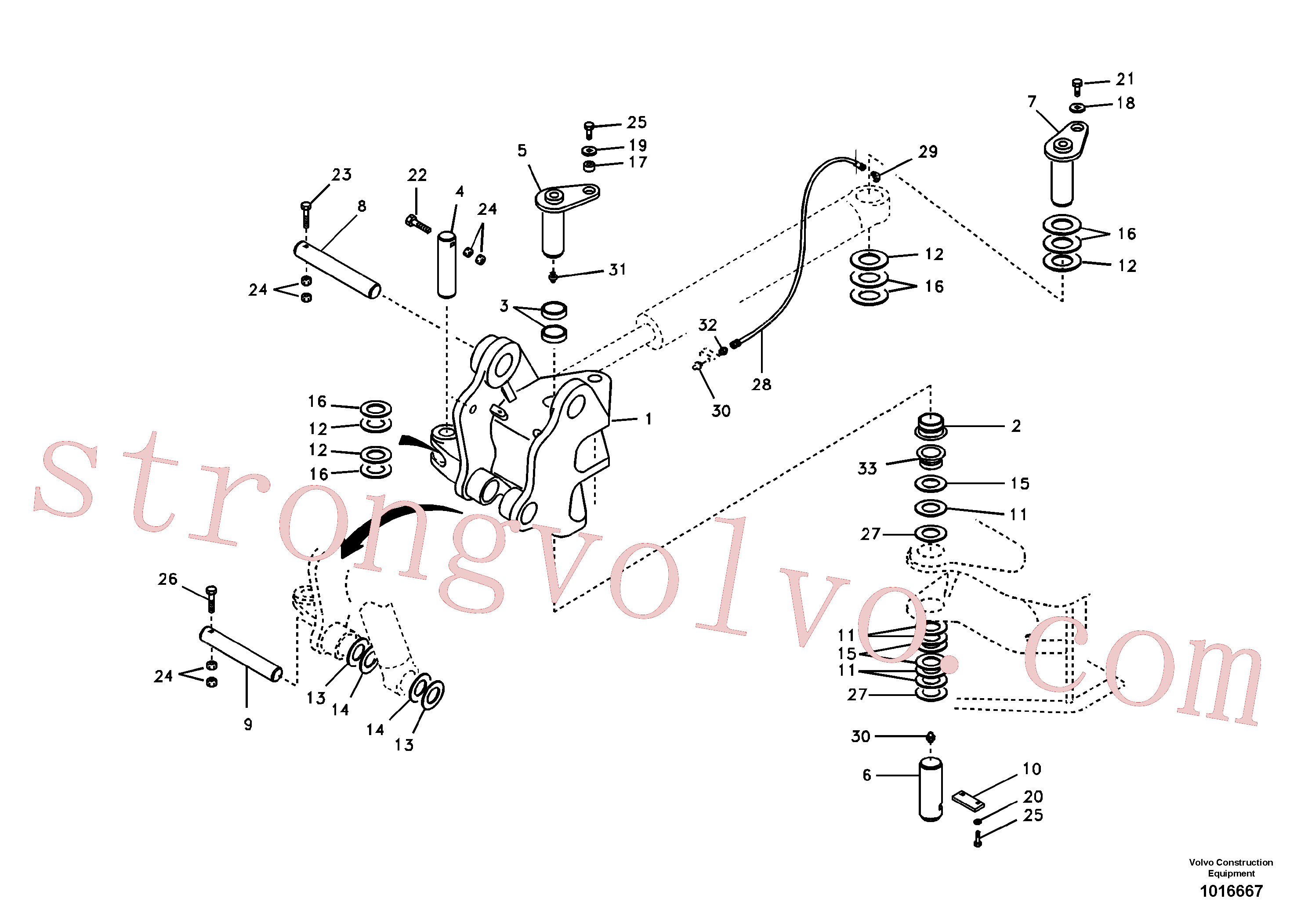 Volvo Acessórios para escavadeira VOE14553387 Pin Acessórios
