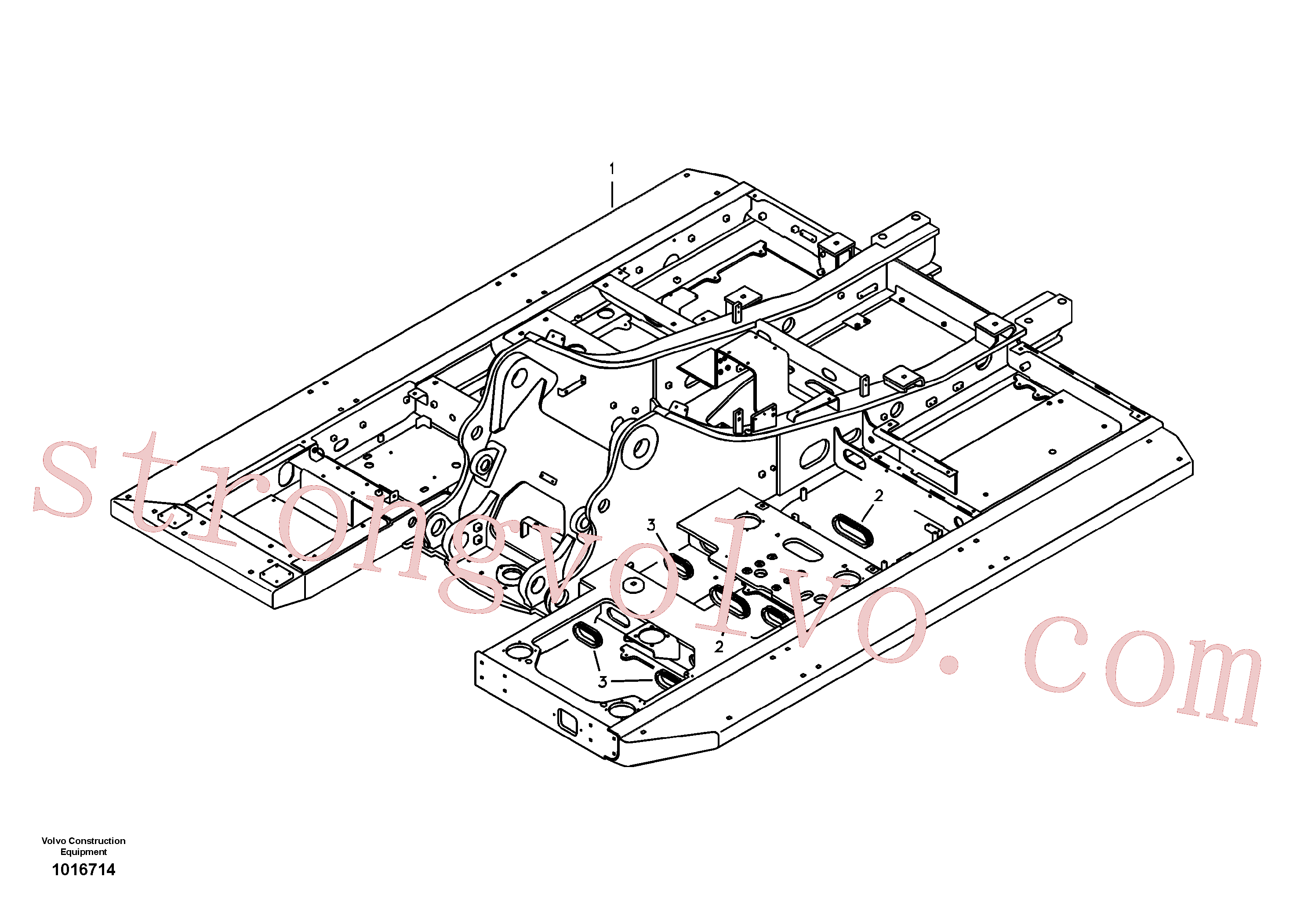 VOE14531677 Volvo Quadro superior(1016714 Montagem)