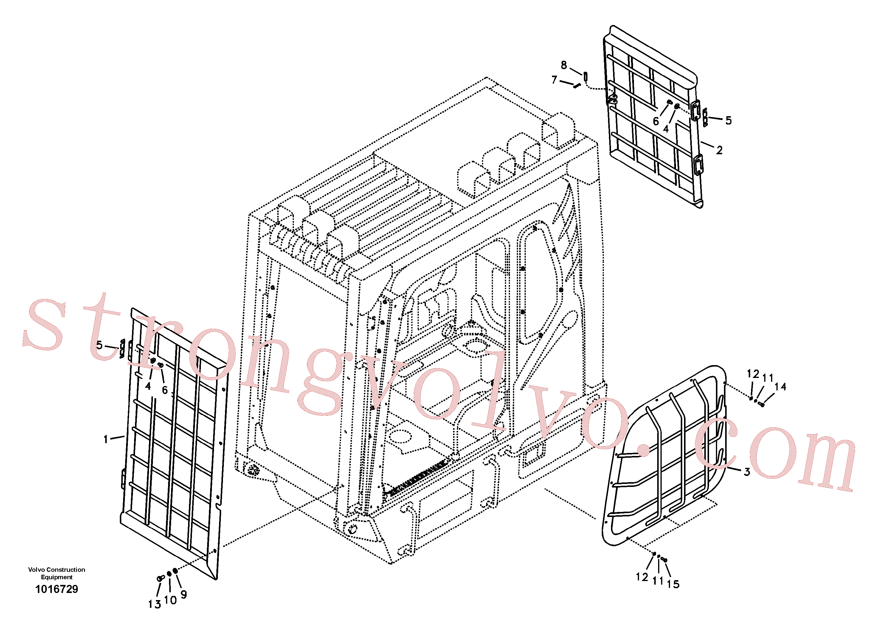 SA9321-21227 Volvo Protecção do pára-brisas(1016729 Montagem)