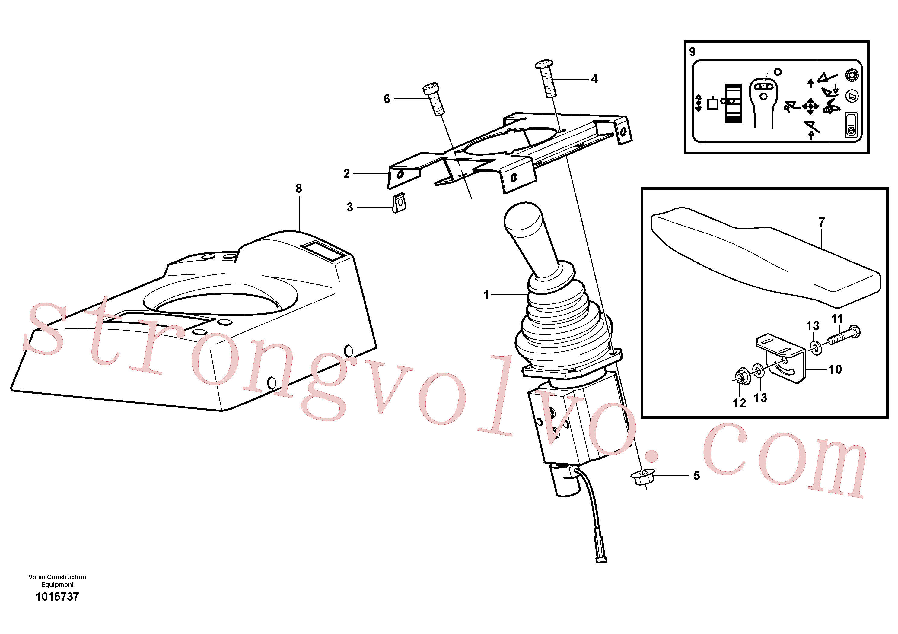 VOE11164348 Volvo Válvula servomotora com acessórios.(1016737 Montagem)