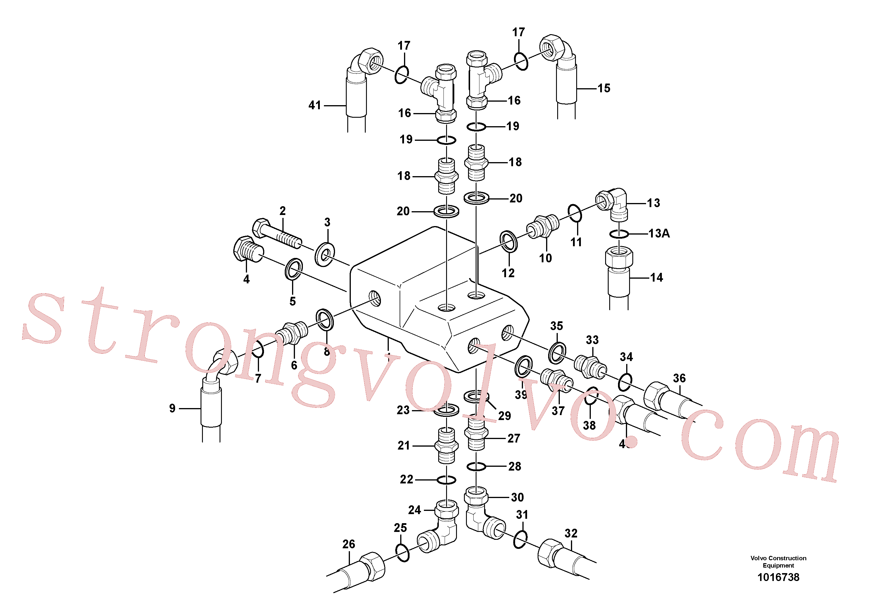 PJ5600204 Volvo Válvula de mudança com acessórios(1016738 Montagem)