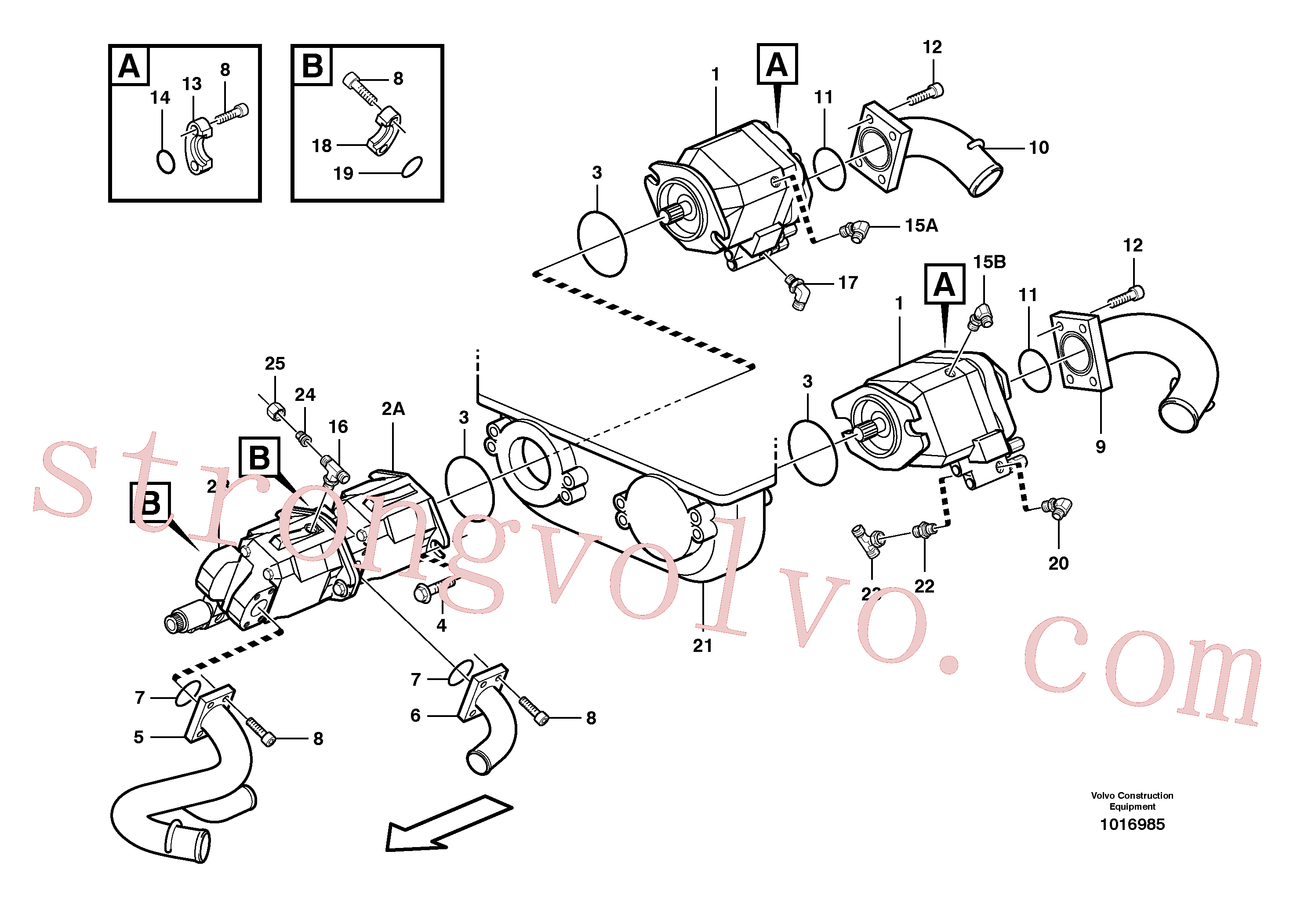 VOE14211212 Volvo Bomba hidráulica com acessórios(1016985 Montagem)