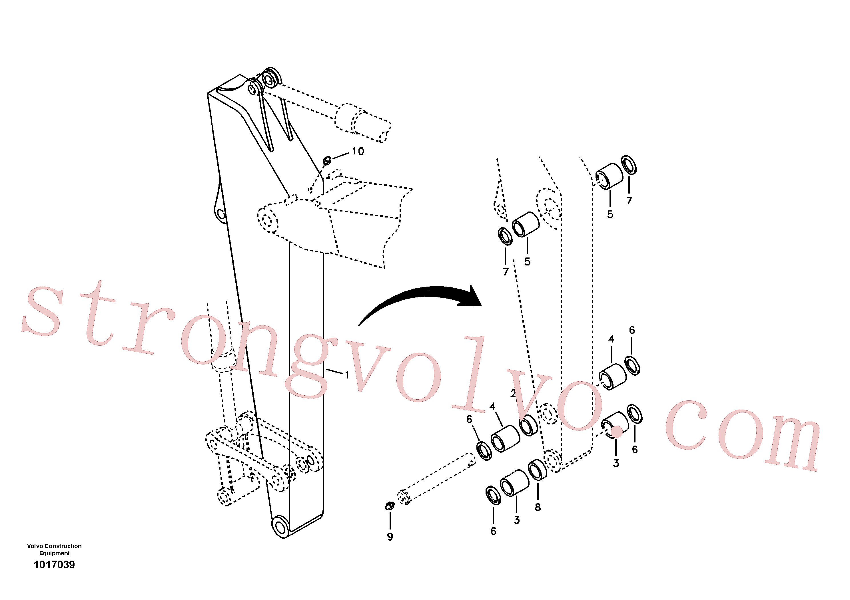 Volvo Montagem VOE14522583 Braço Acessórios