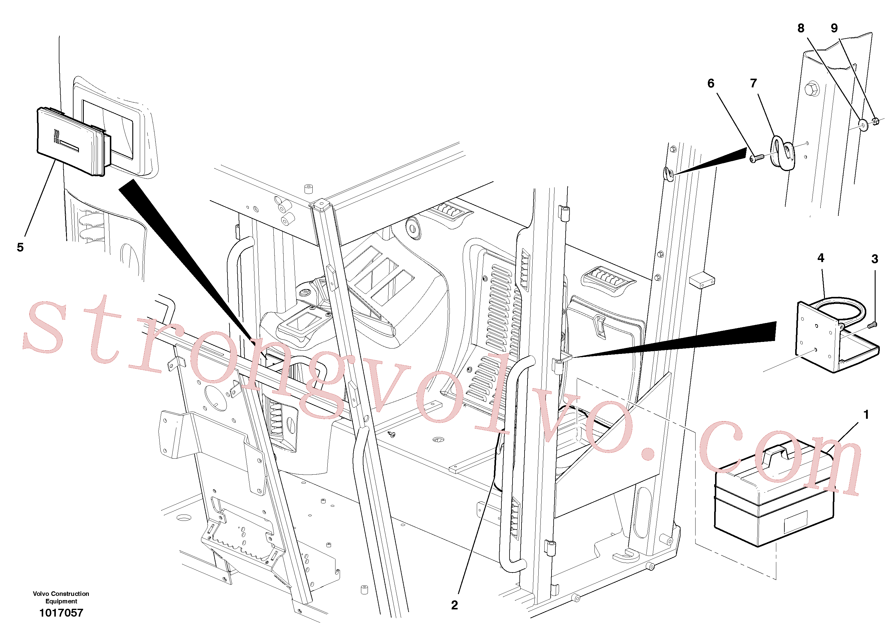 VOE960137 Volvo Kit de conforto do condutor(1017057 Montagem)