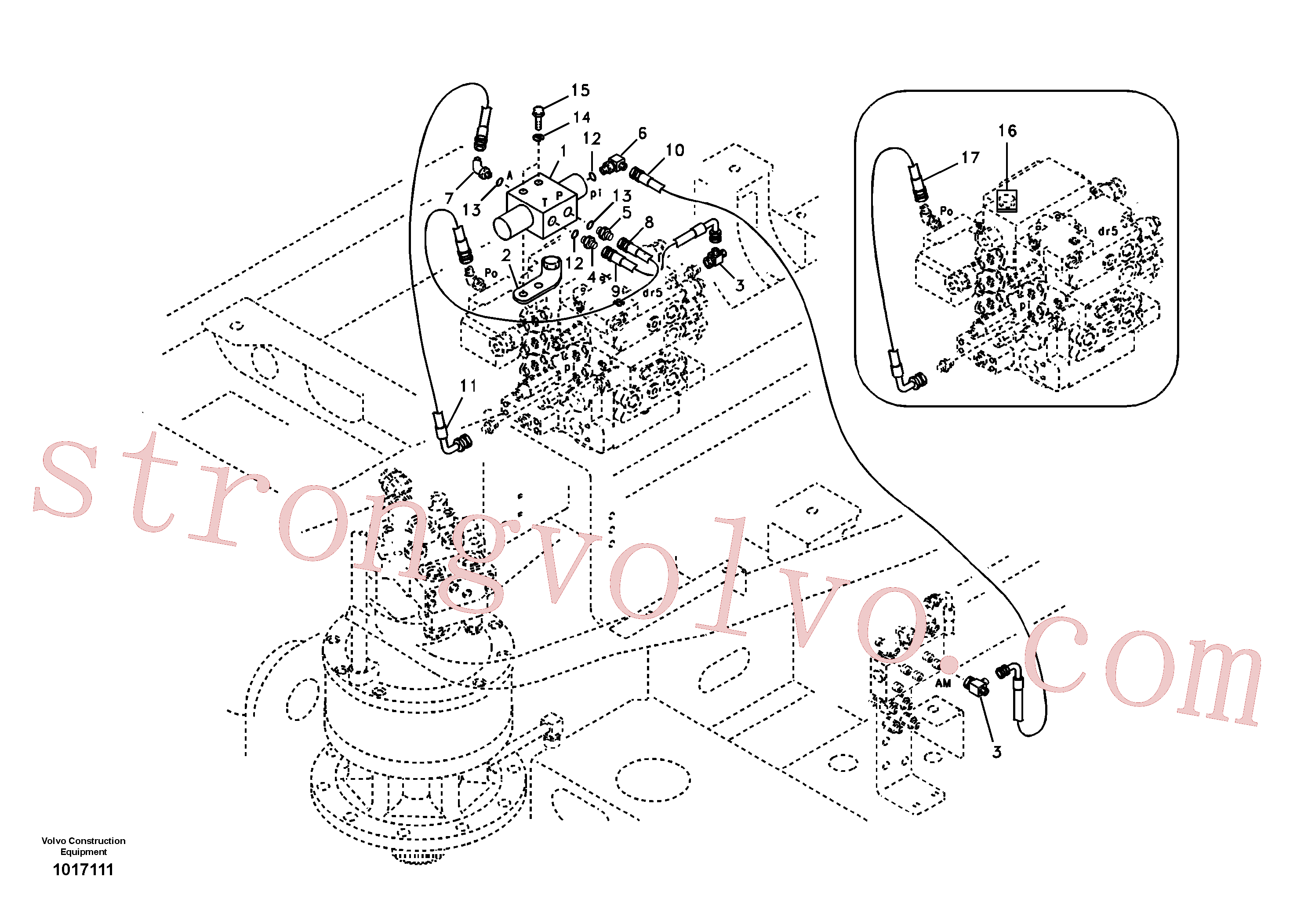 Volvo Montagem VOE14531080 Chapa Acessórios