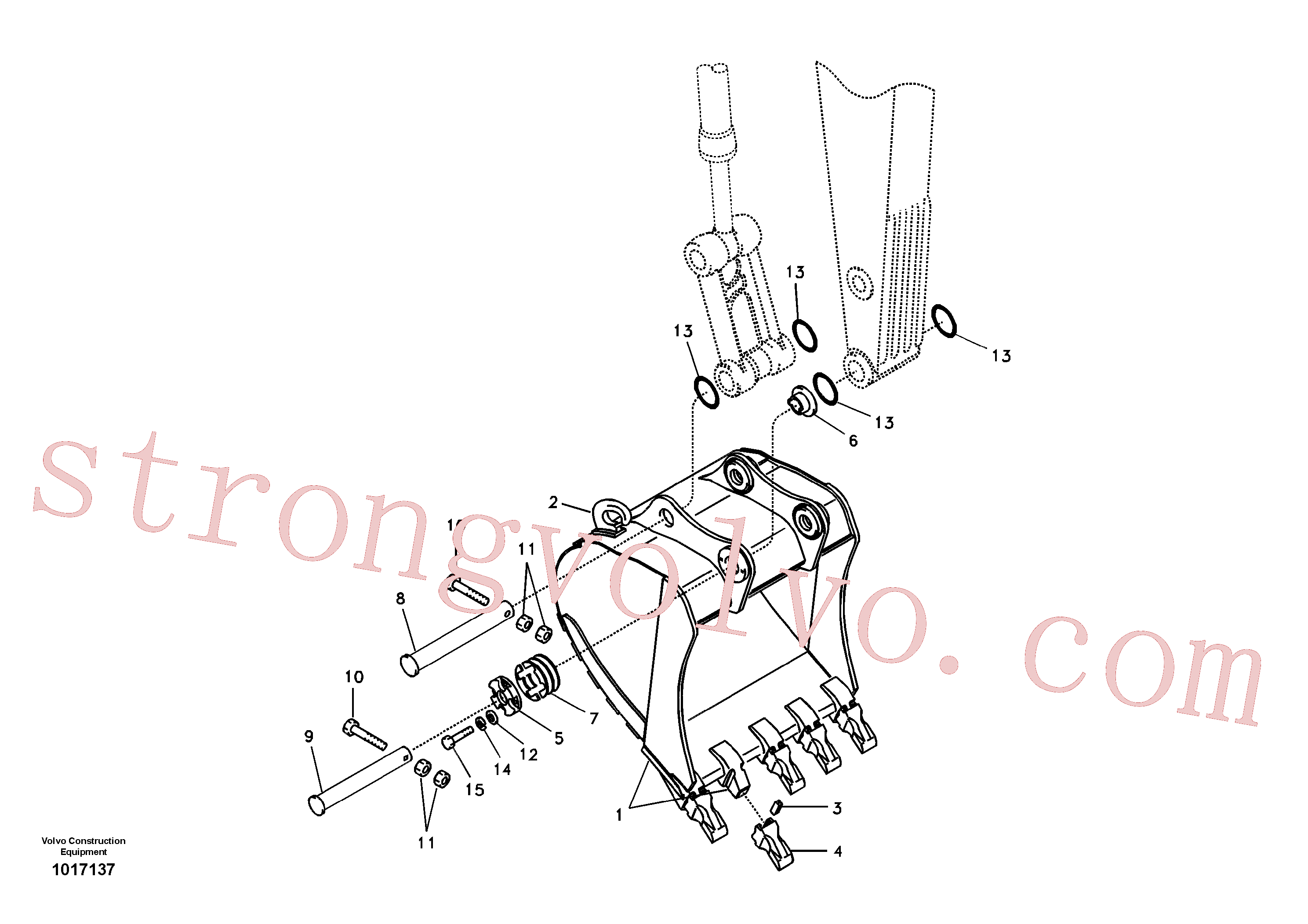 VOE14515717 Volvo Balde(1017137 Montagem)