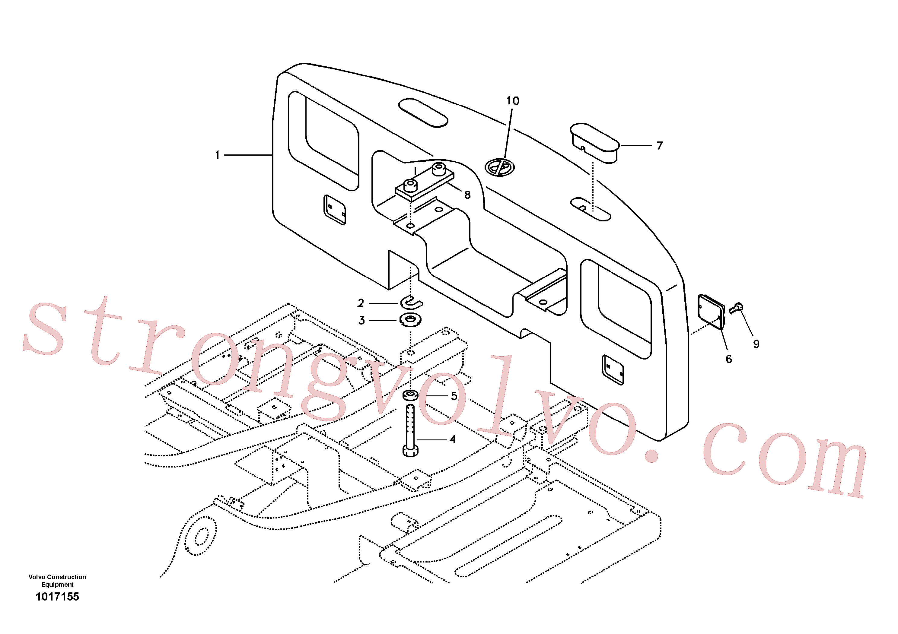 SA9211-33000 Volvo Contrapesos(1017155 Montagem)
