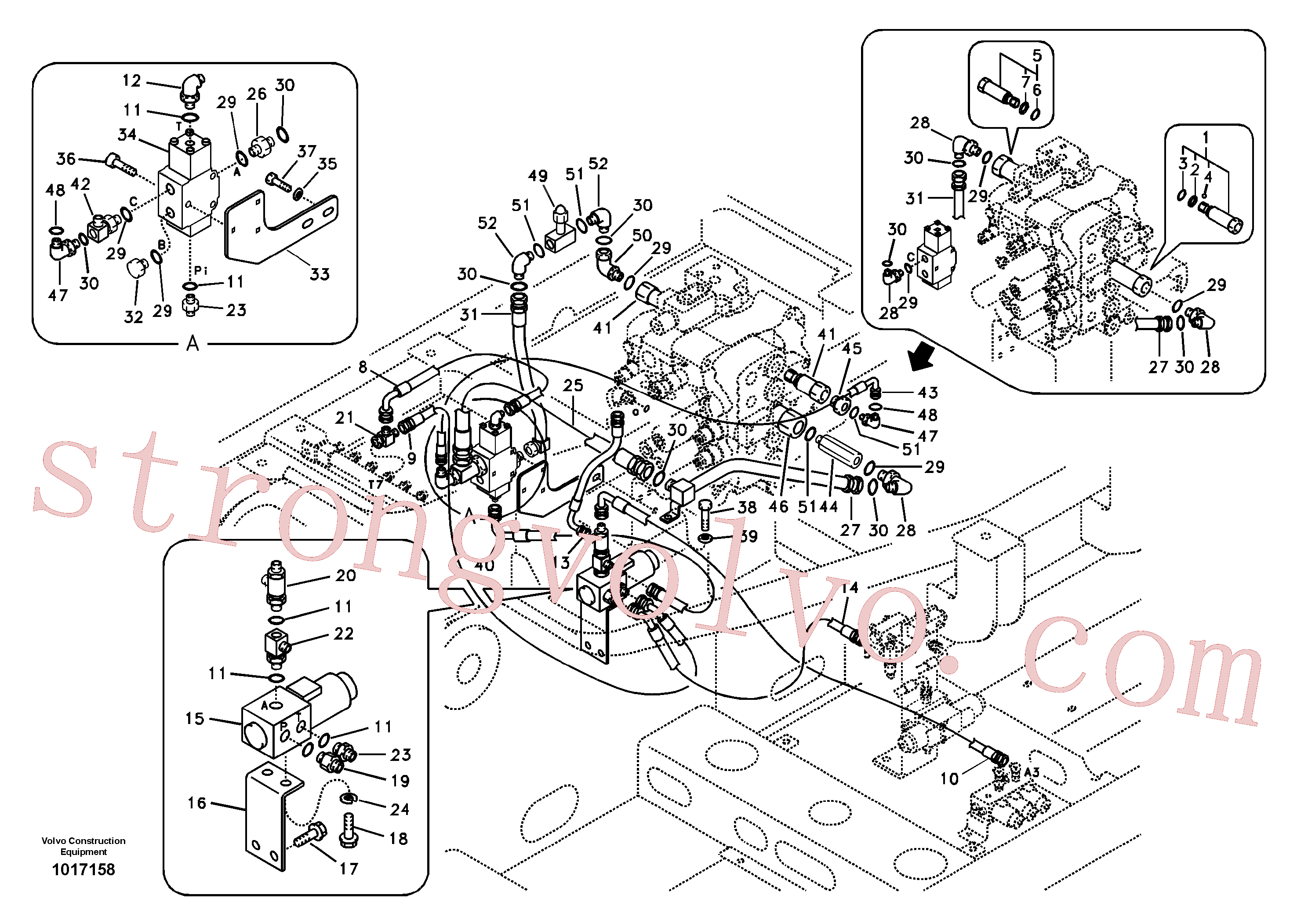Volvo Montagem SA9401-35616 Mangueira completa Acessórios