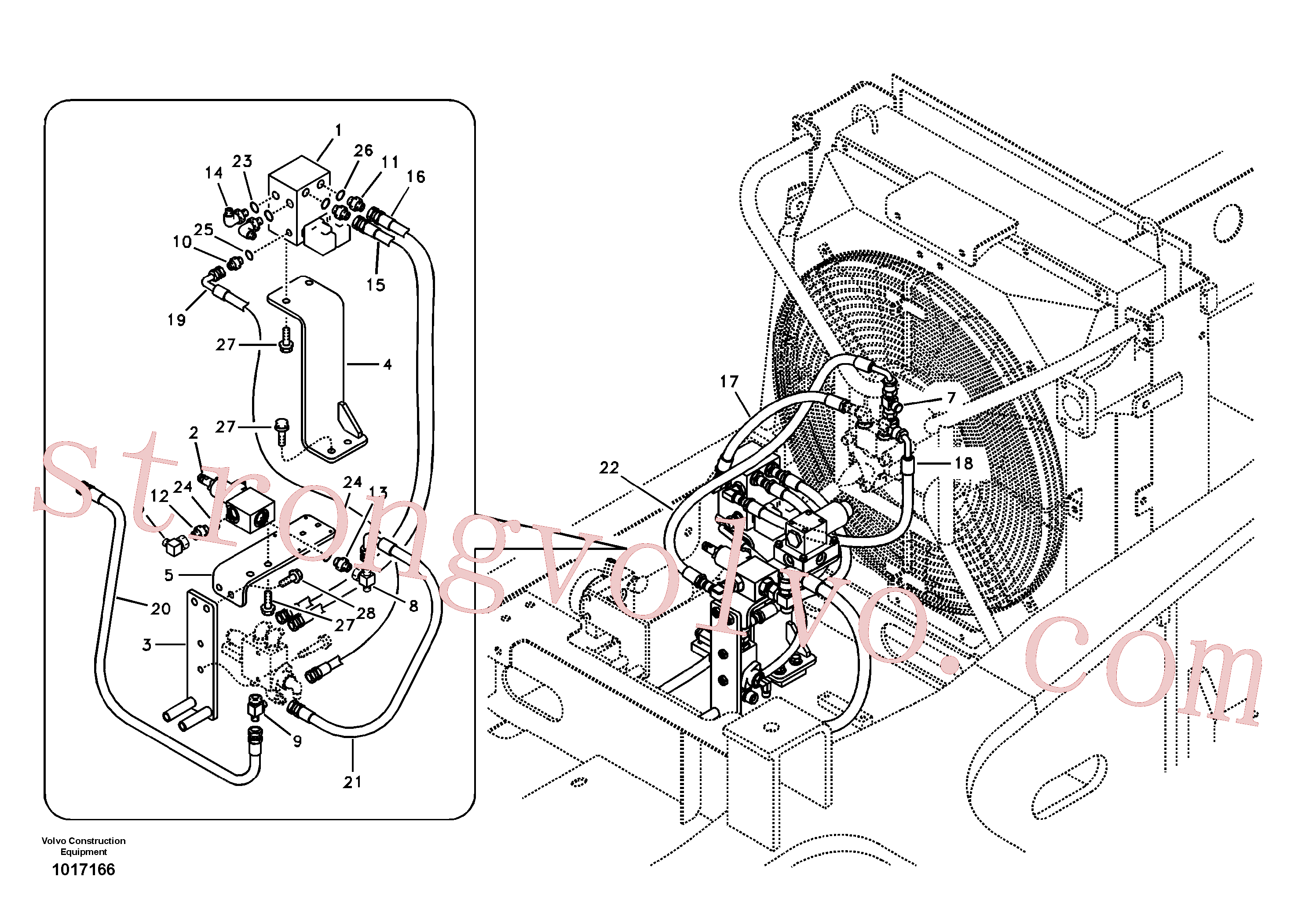 VOE14516336 Volvo Ventilador reversível(1017166 Montagem)