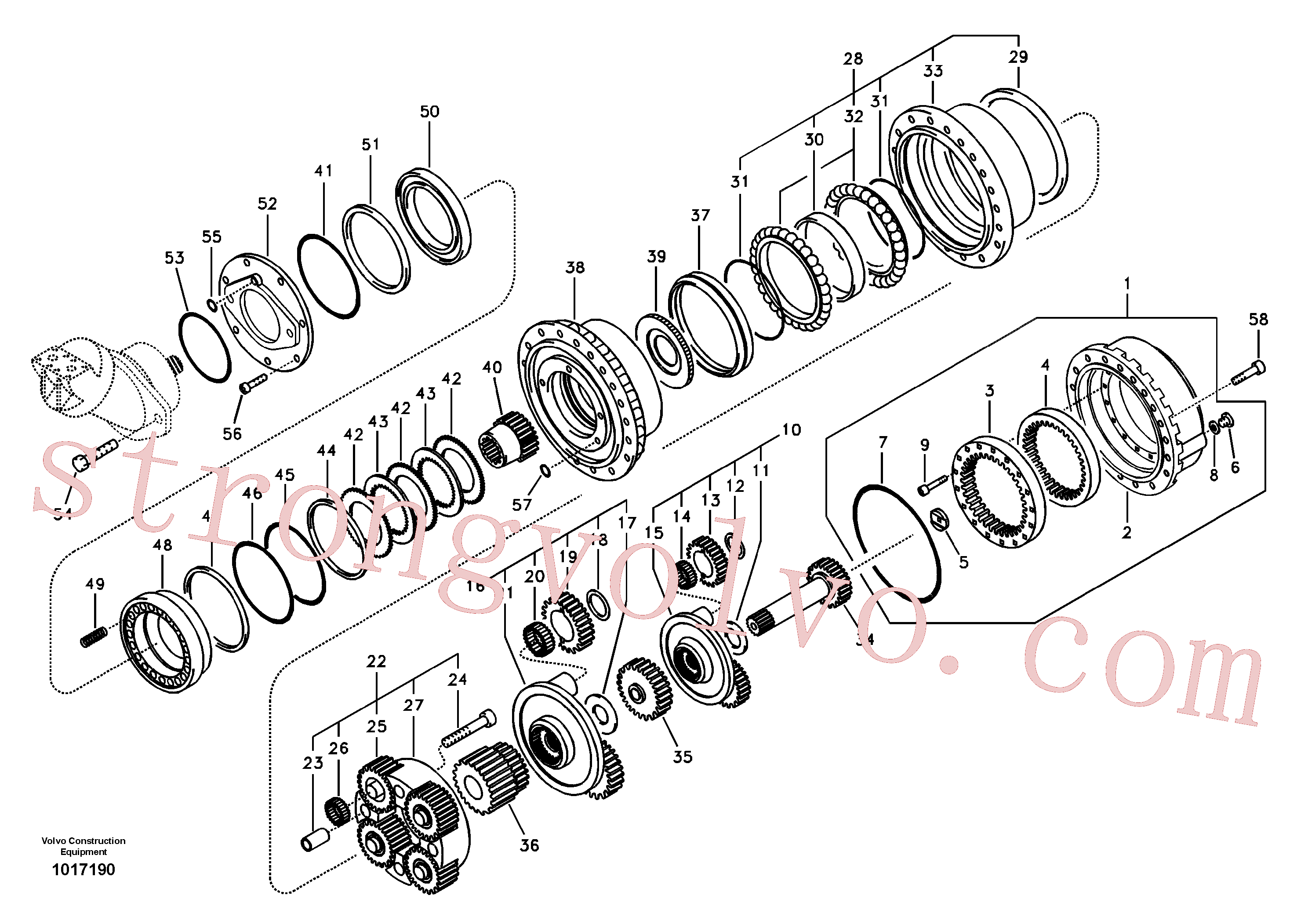 RM20349684 Volvo Caixa de ferramentas de estrada(1017190 Montagem)