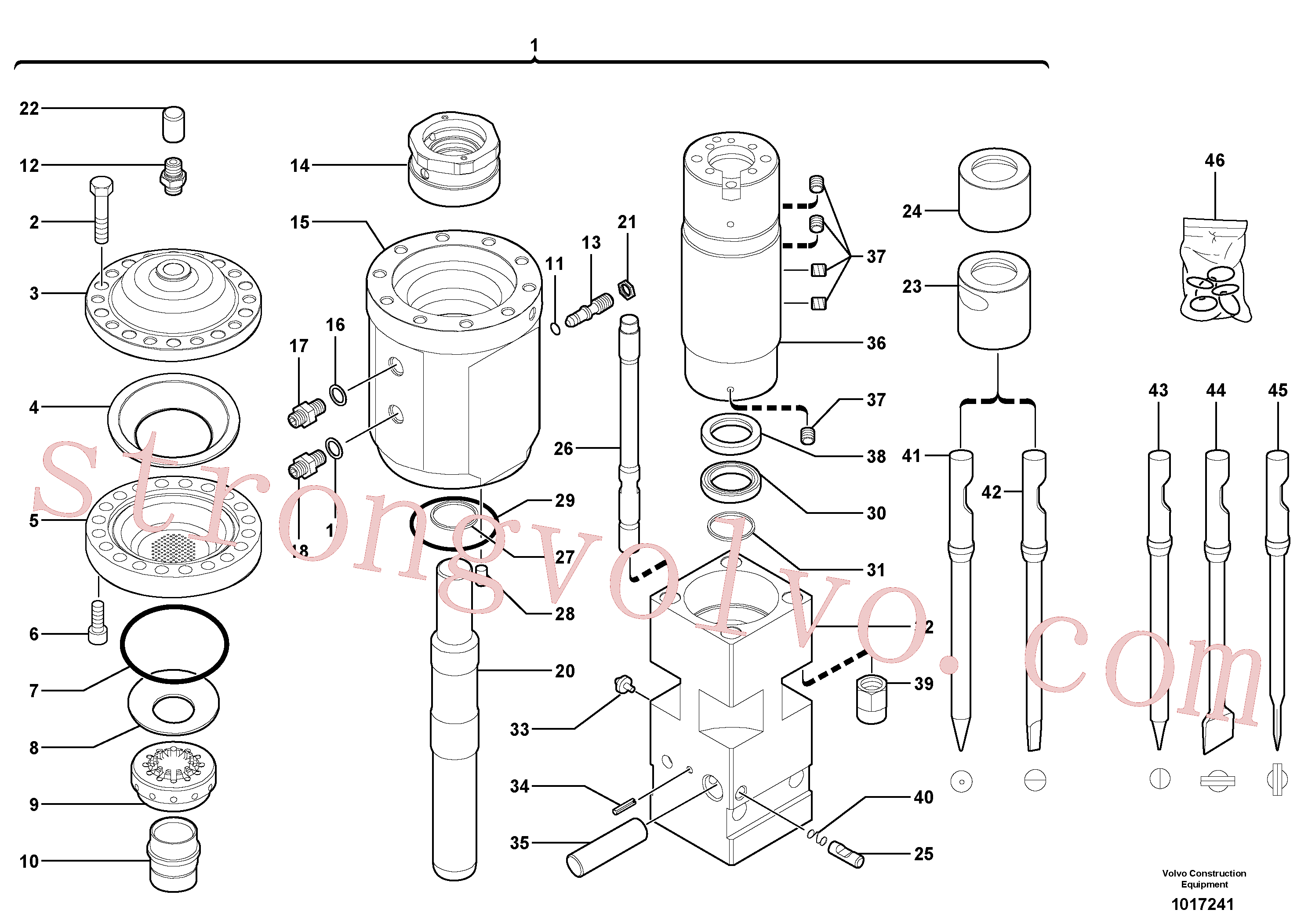 VOE15600455 Volvo Martelo(1017241 Montagem)