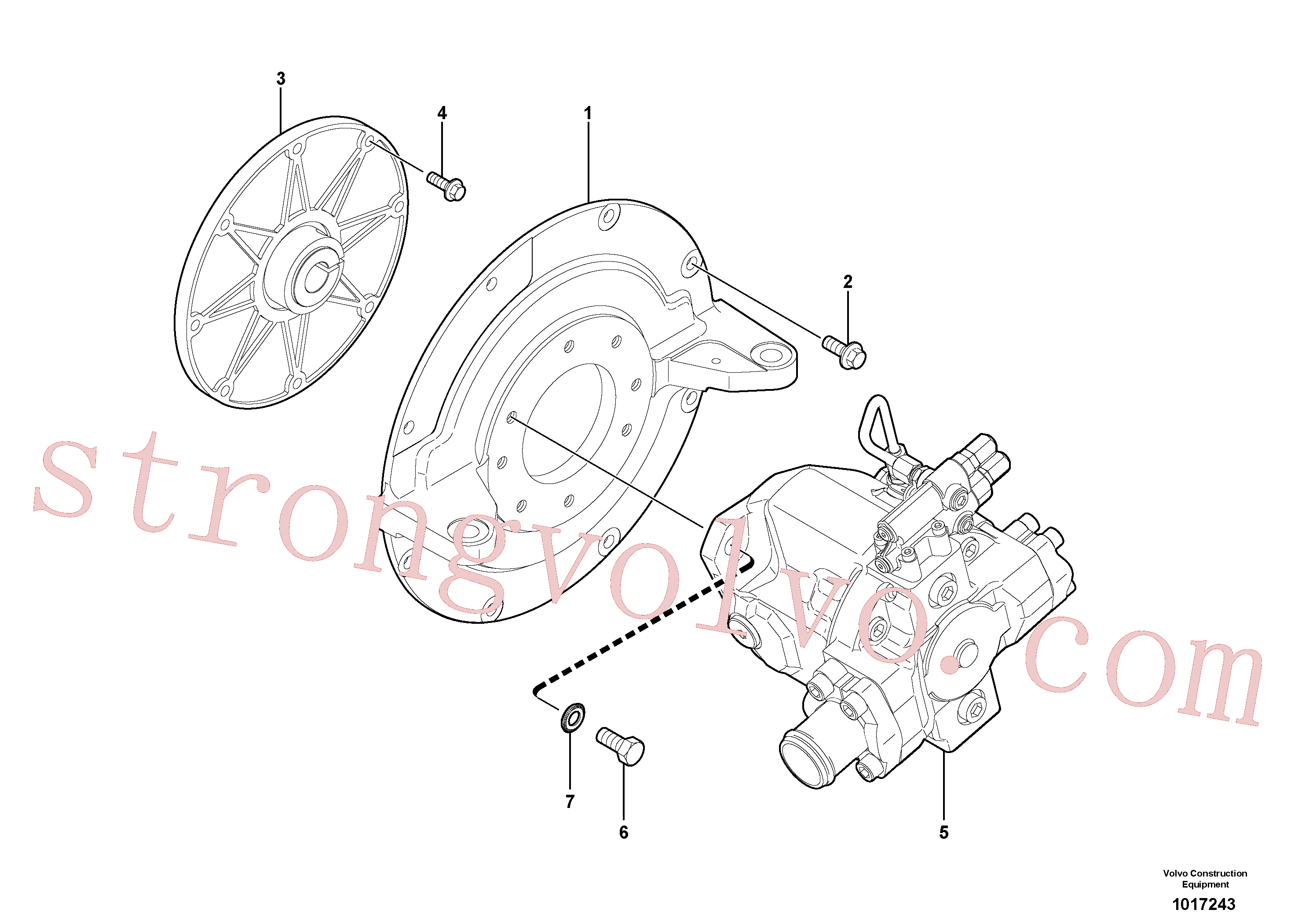 Atacado VOE11802341 Acoplamento da bomba Volvo escavadeira