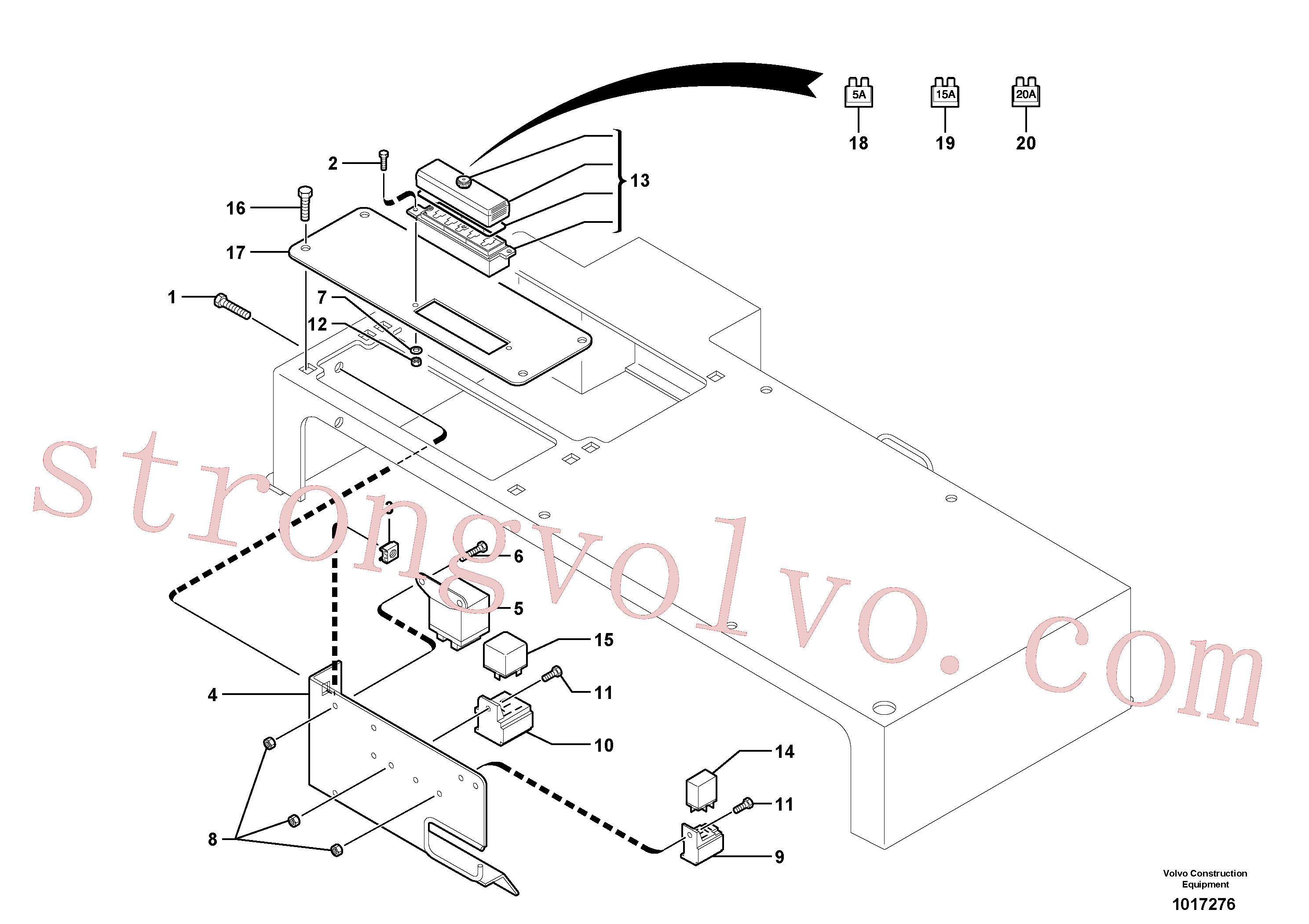 Volvo Montagem VOE11806383 Suporte Acessórios