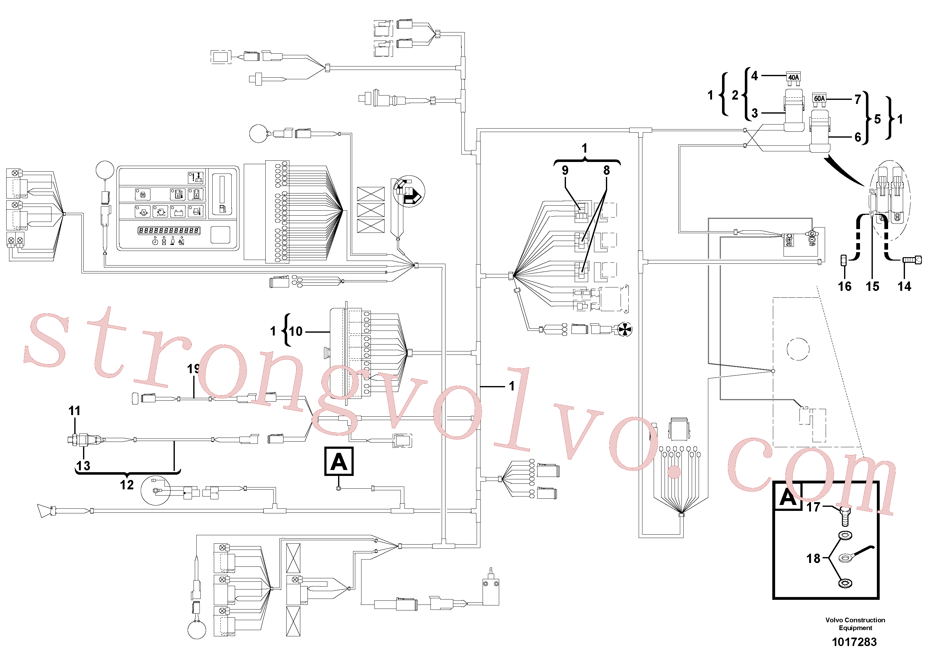 China Made PJ5080146 Carcaça Volvo Acessórios para escavadeira