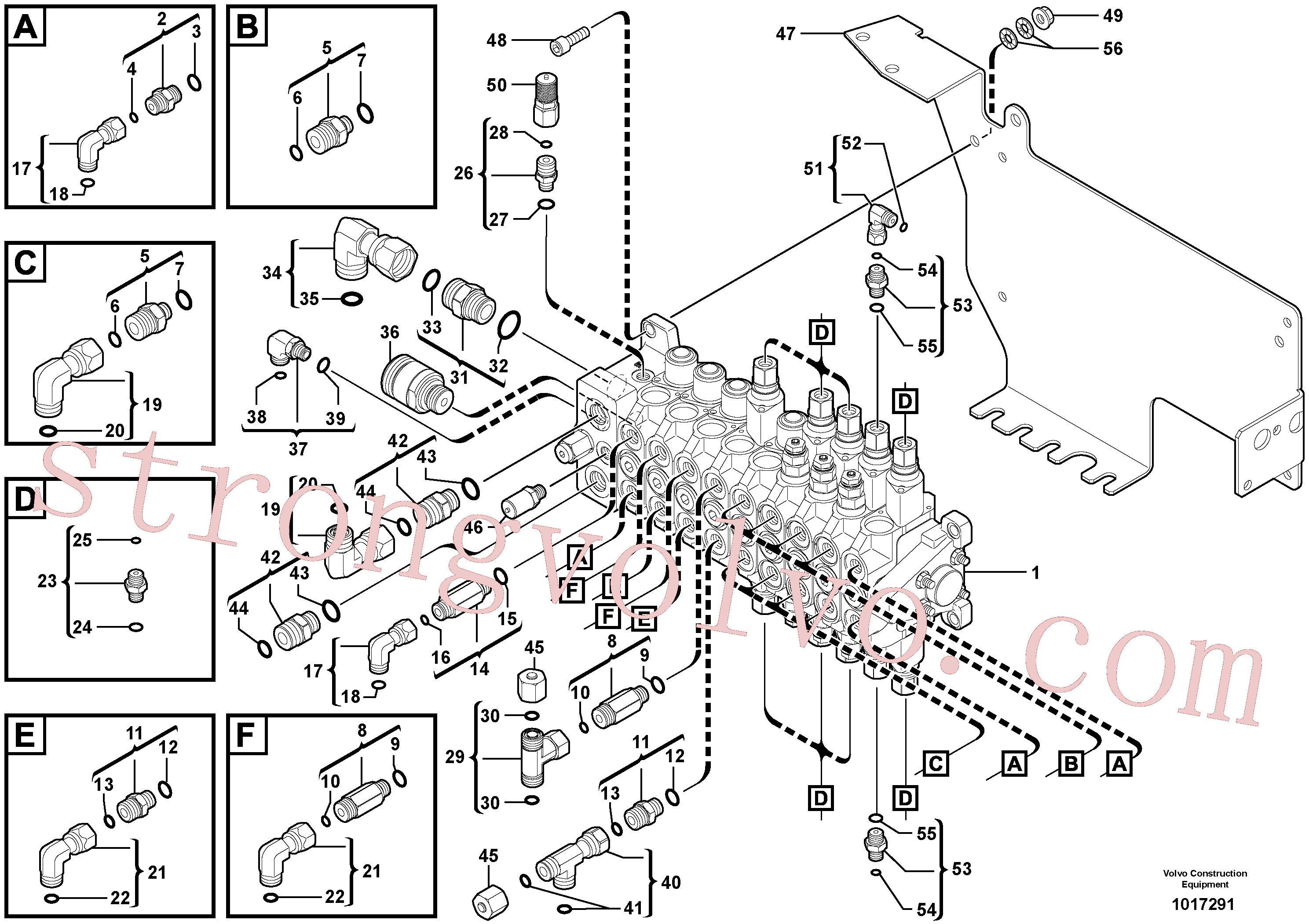 VOE11802654 Conector Inscreva-se para Volvo Acessórios para escavadeira