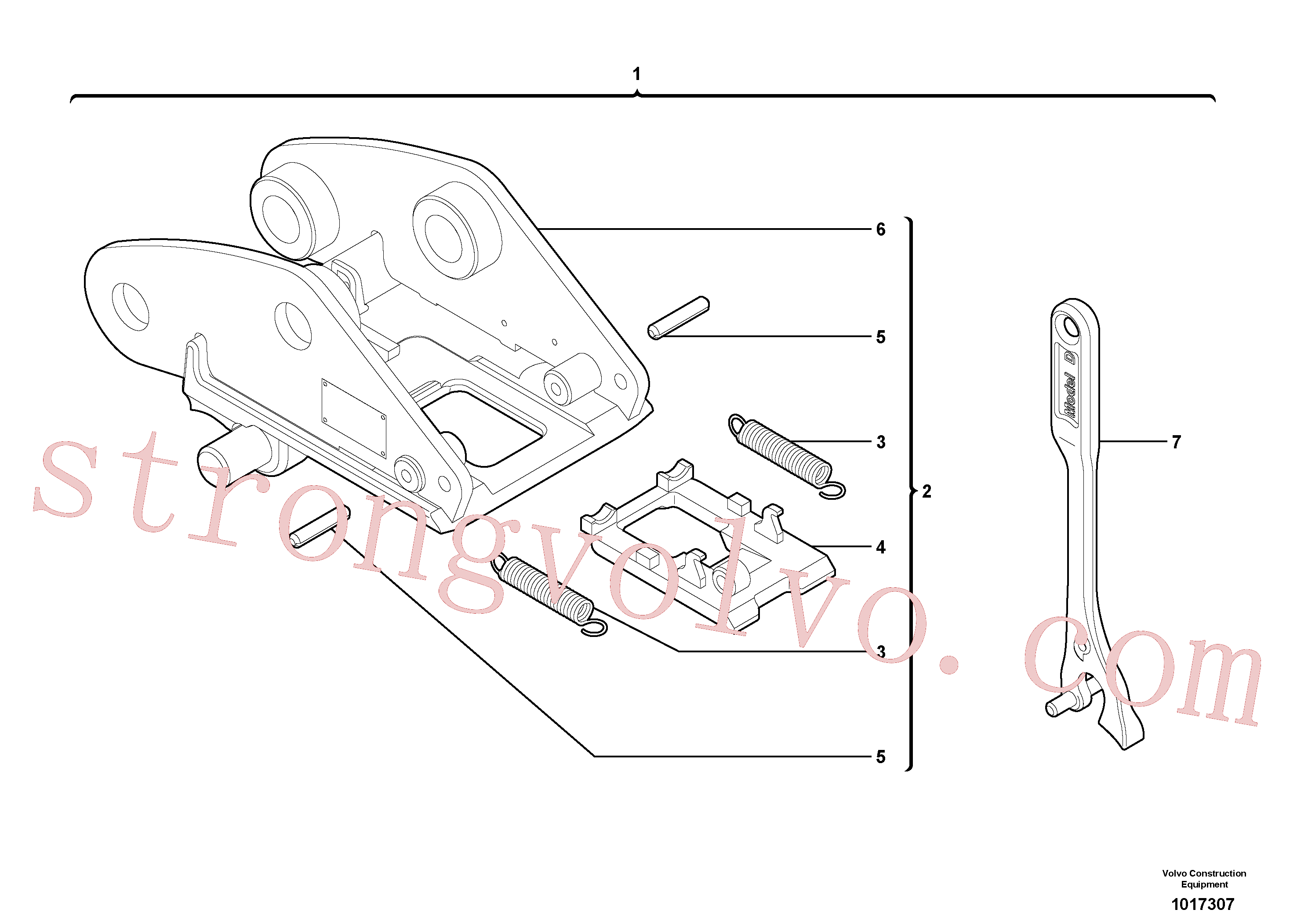VOE11807302 Chave Volvo escavadeira