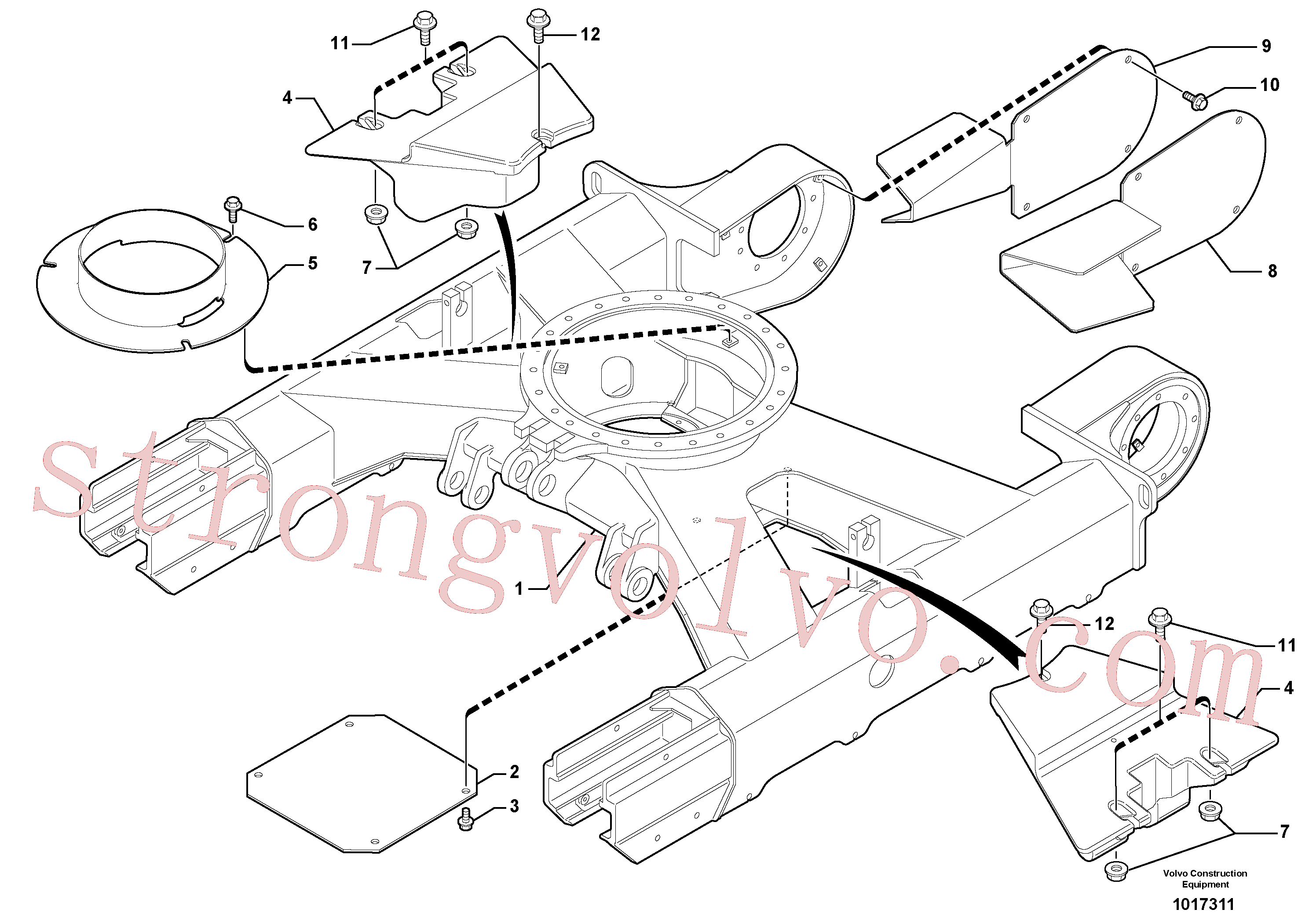 VOE965193 Volvo Quadro inferior(1017311 Montagem)