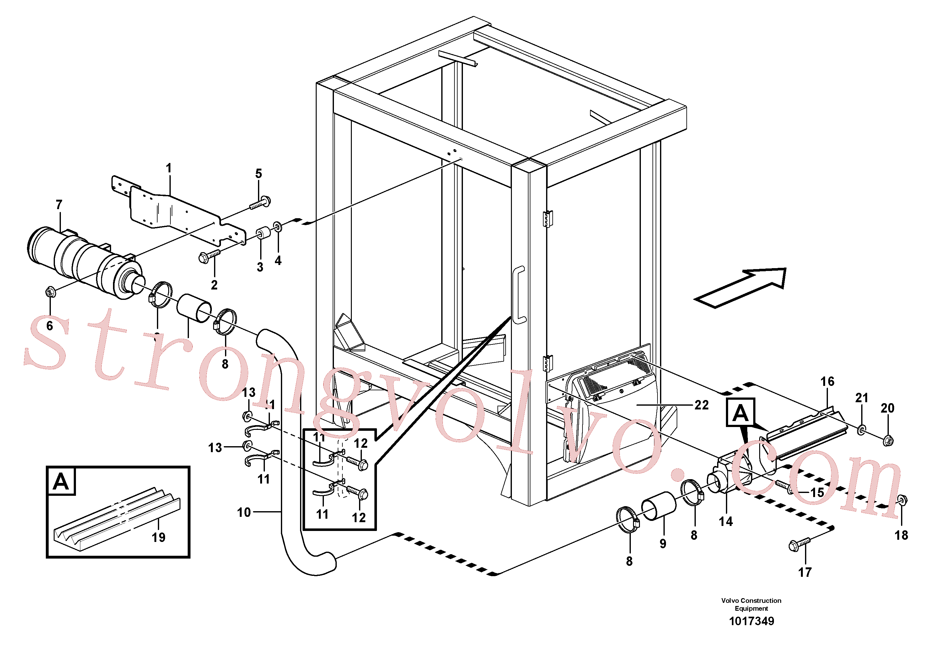 Atacado VOE930428 Anel espaçador Volvo escavadeira