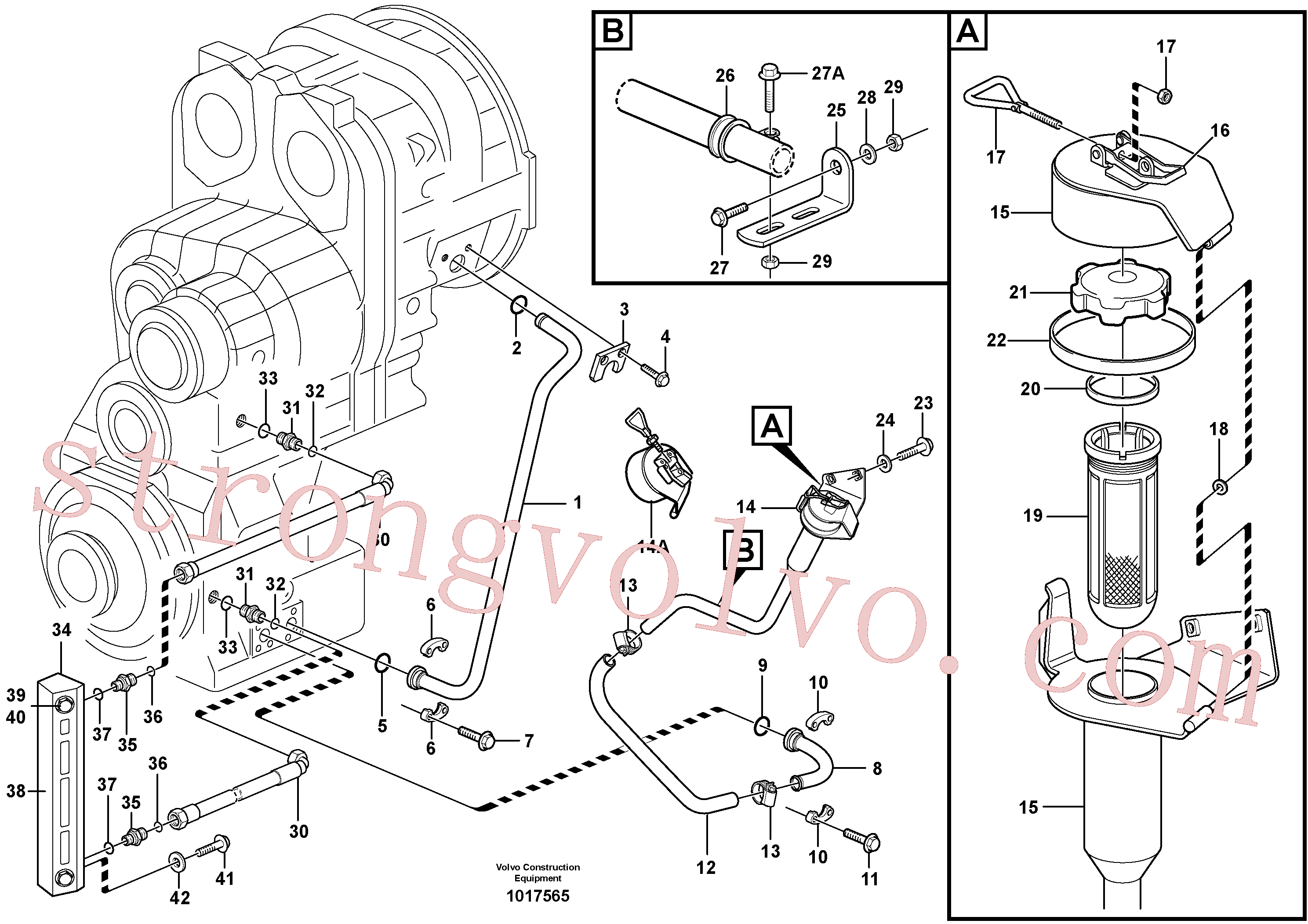 Volvo Montagem VOE965553 Suporte Acessórios