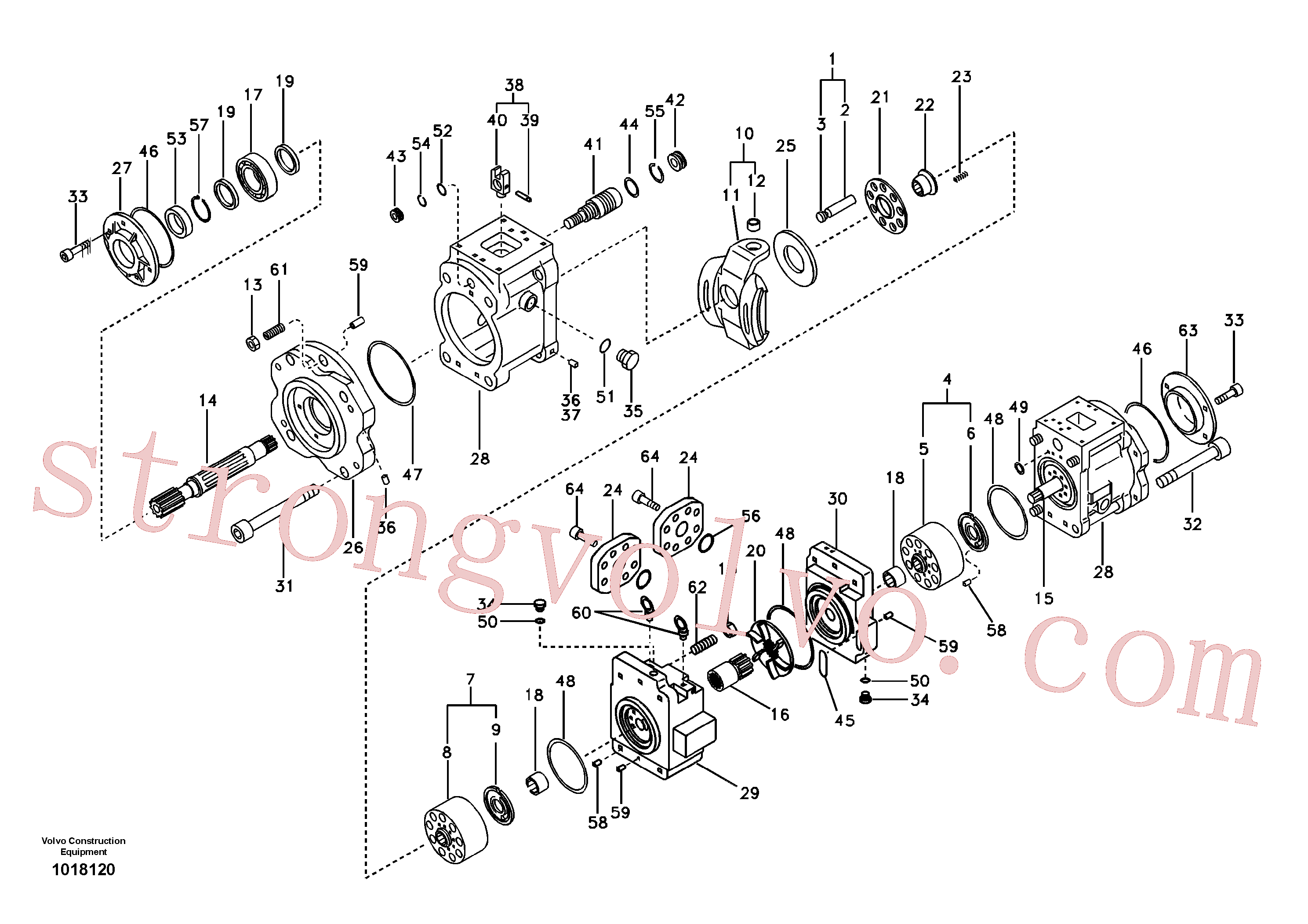 VOE14526609 Volvo Bomba hidráulica(1018120 Montagem)