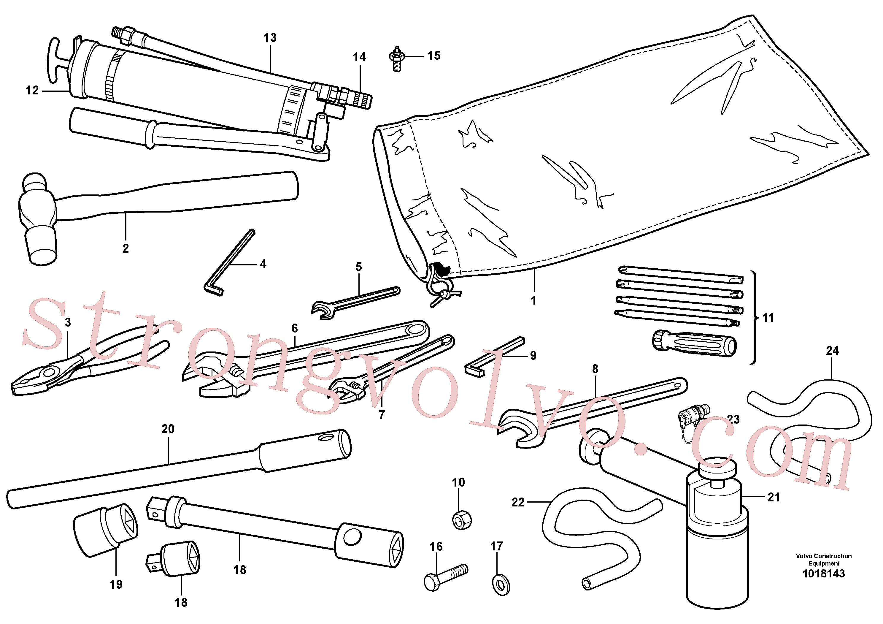 VOE14025152 Volvo Ferramentas(1018143 Montagem)