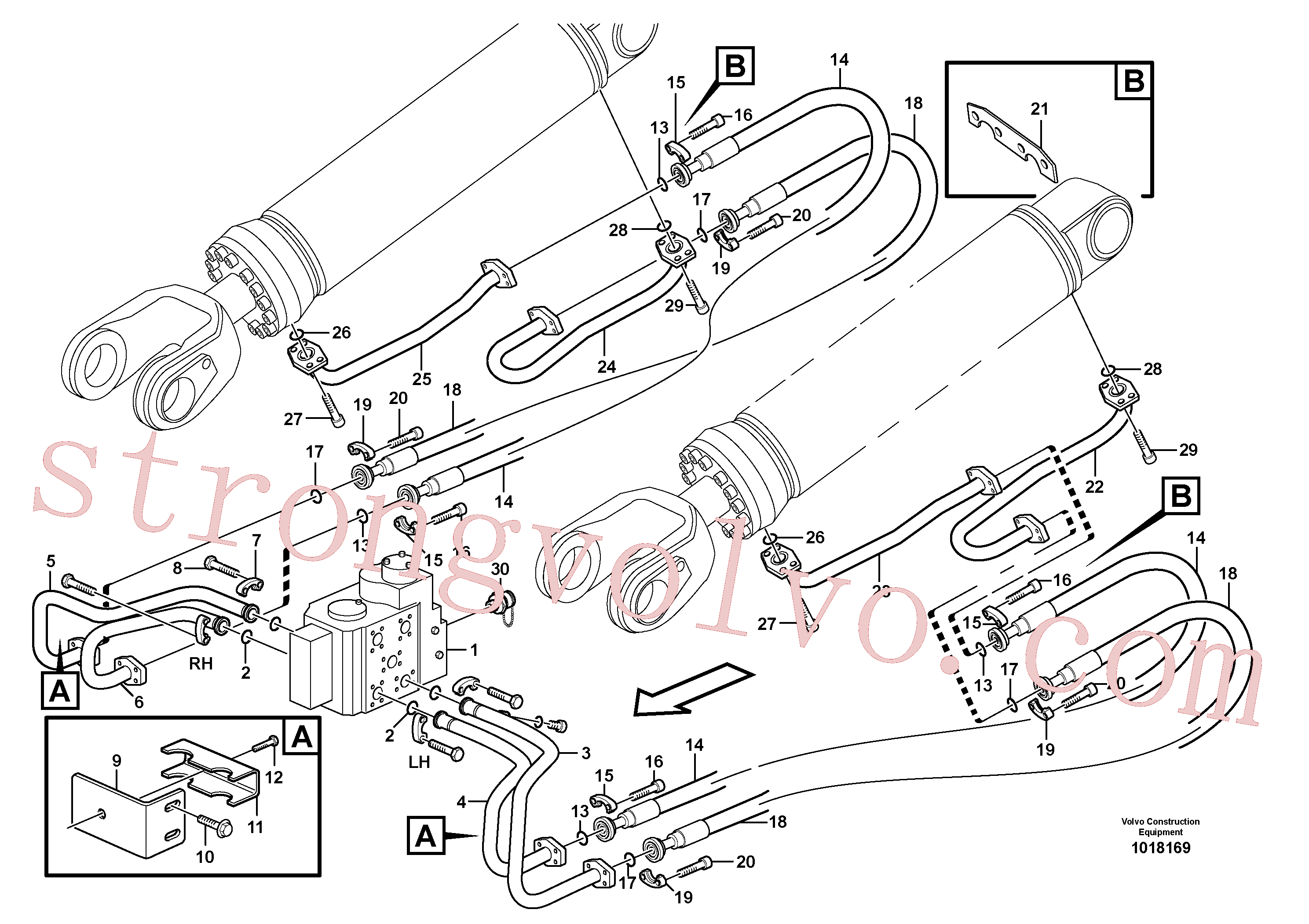 VOE984136 Volvo Função de elevação(1018169 Montagem)