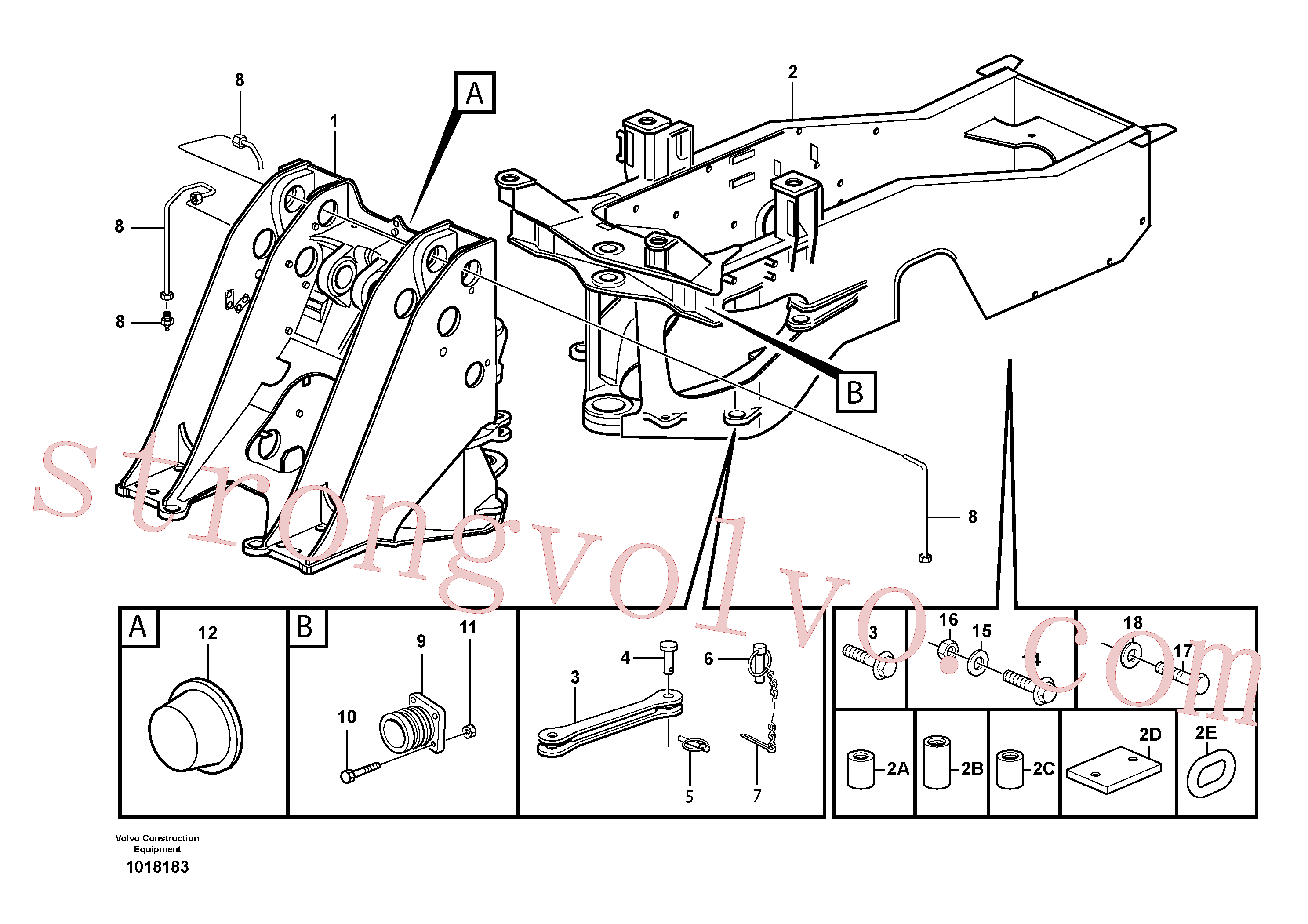 VOE14014630 Volvo Quadro(1018183 Montagem)