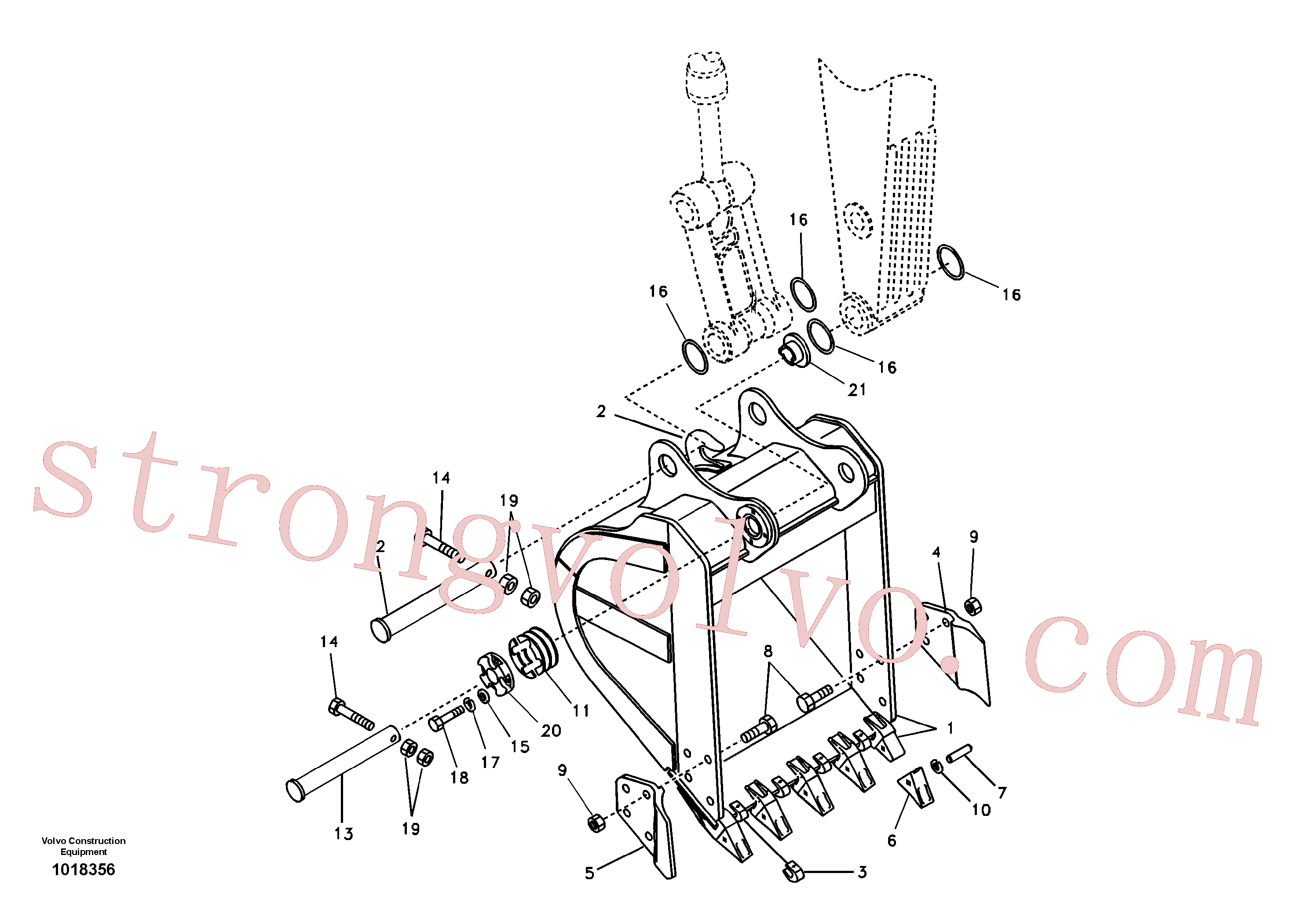 SA1172-00791 Volvo Balde(1018356 Montagem)
