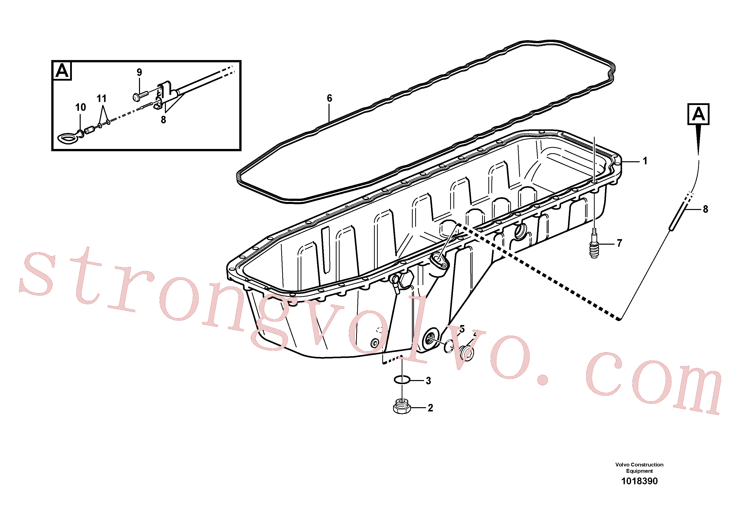 Atacado VOE949187 Anel-o Volvo escavadeira