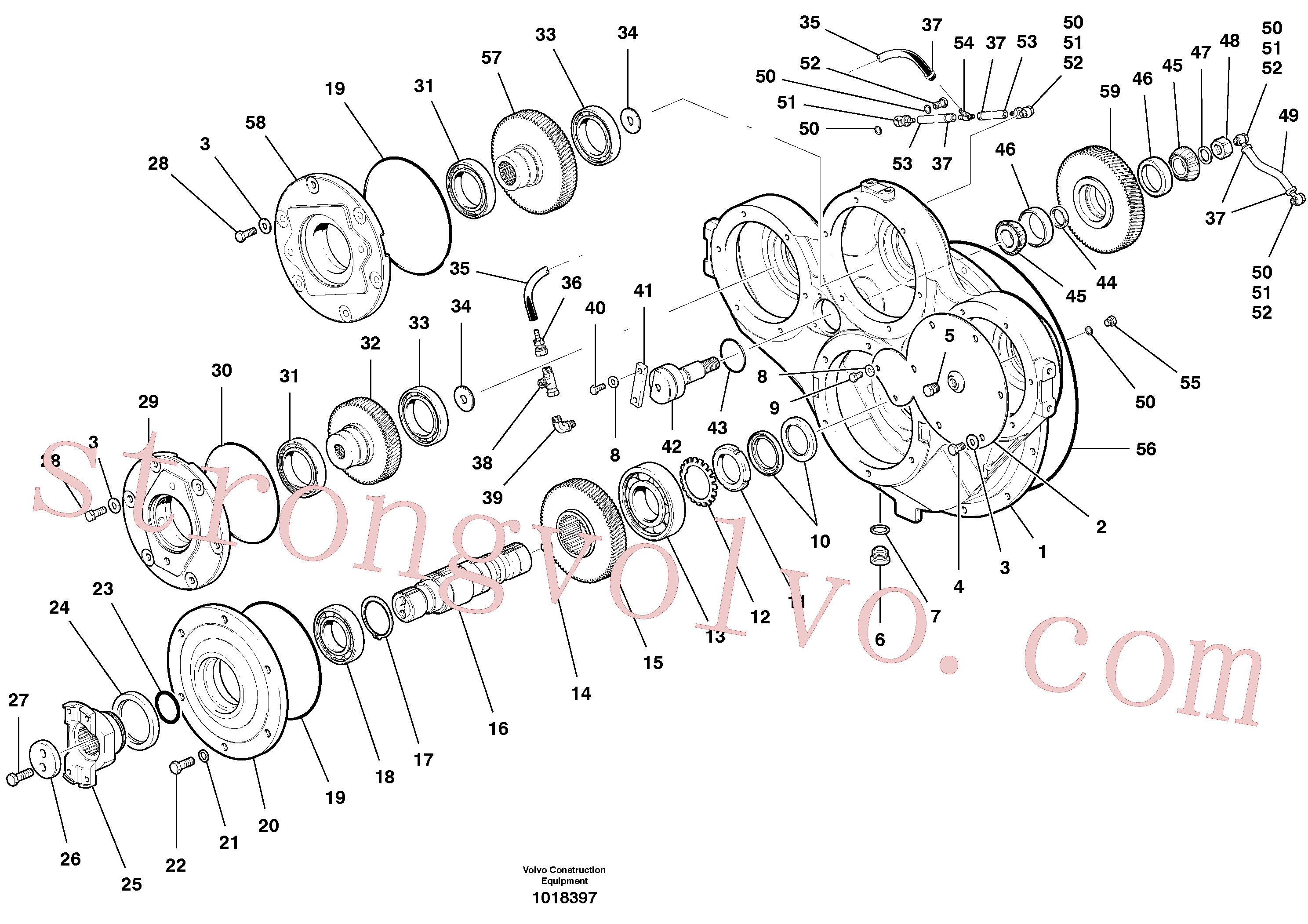 VOE982548 Volvo Comando da bomba - G930(1018397 Montagem)