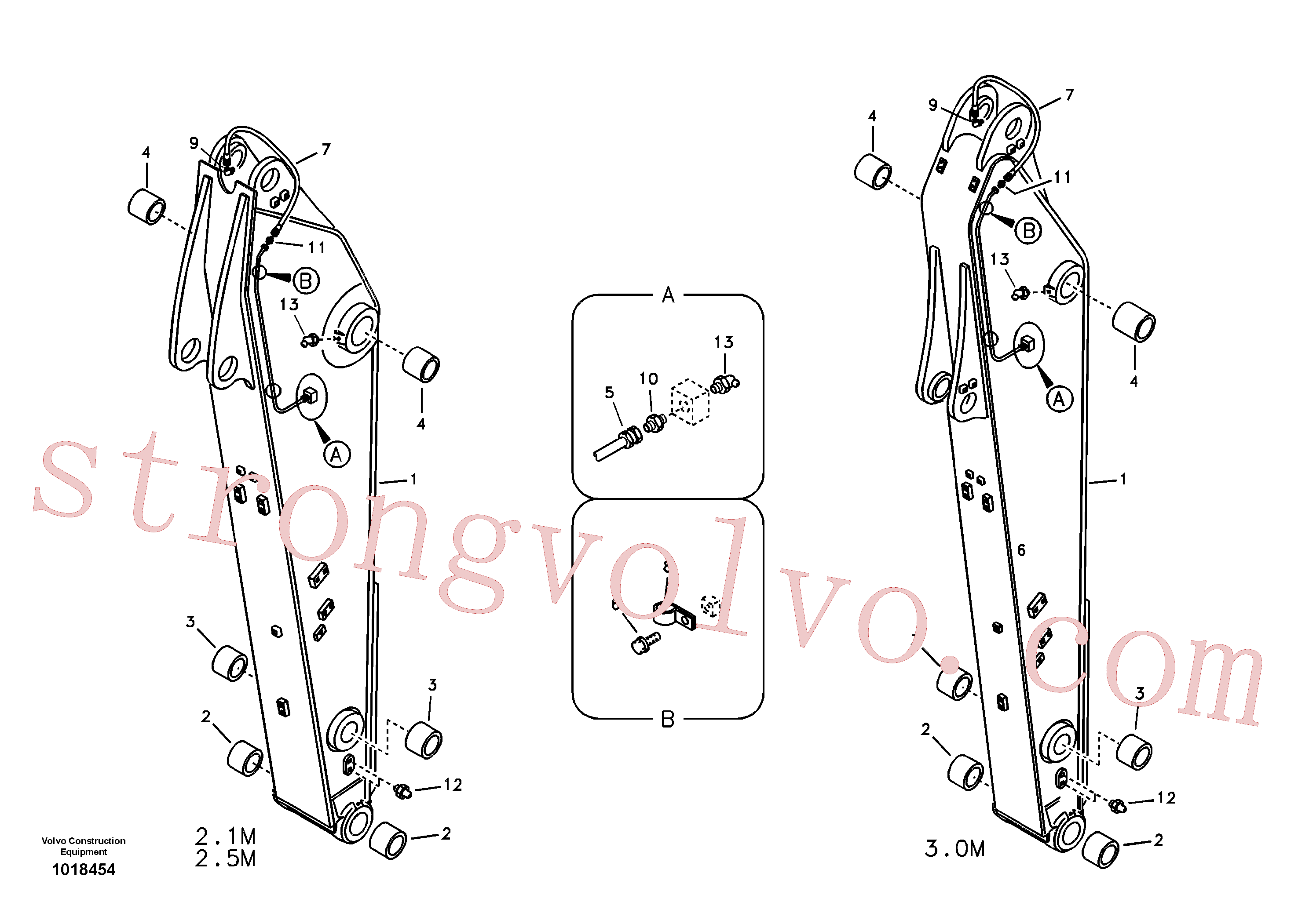 Atacado VOE14532611 Braço Volvo escavadeira