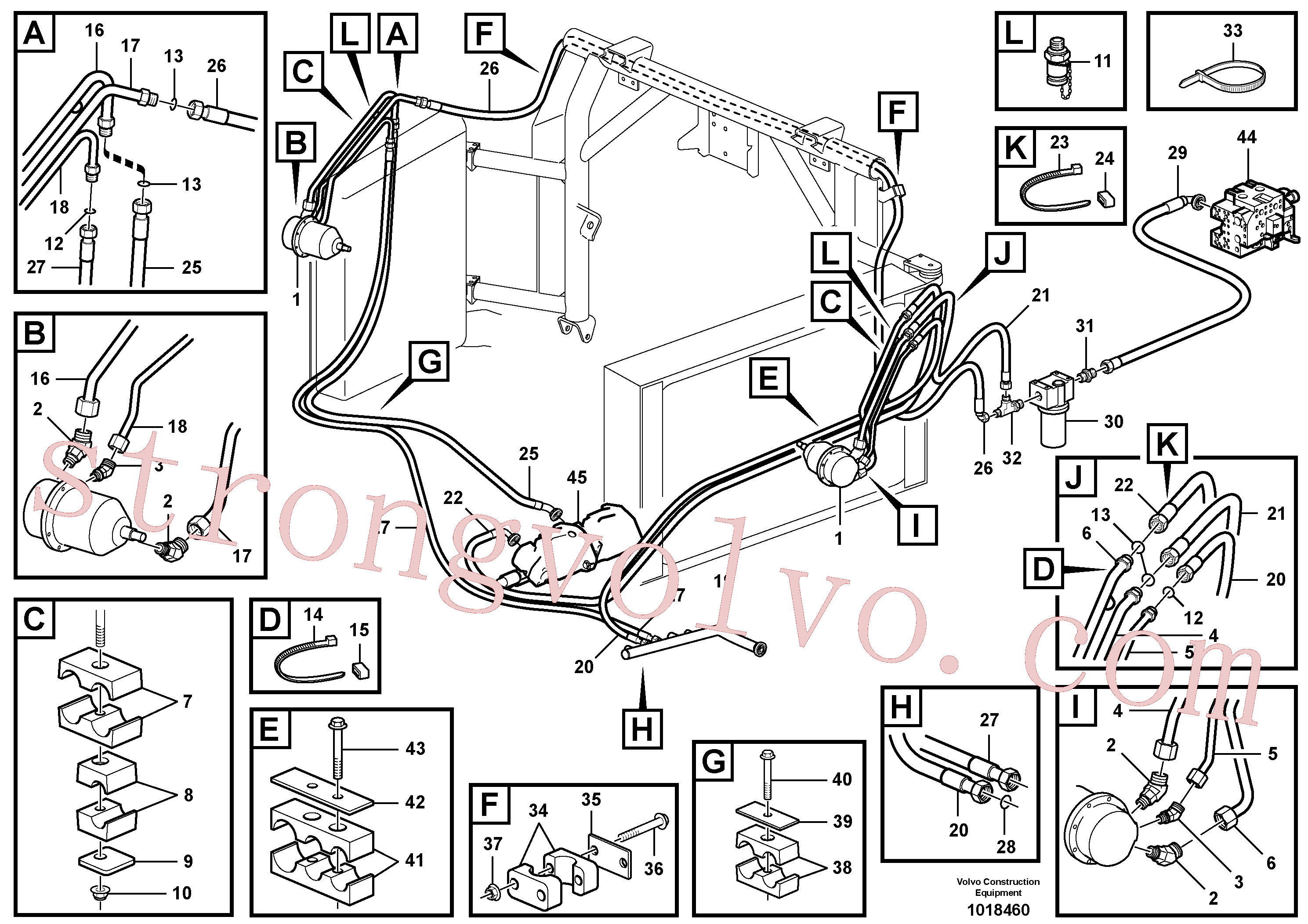 VOE935786 Volvo Accionamento de ventilador(1018460 Montagem)