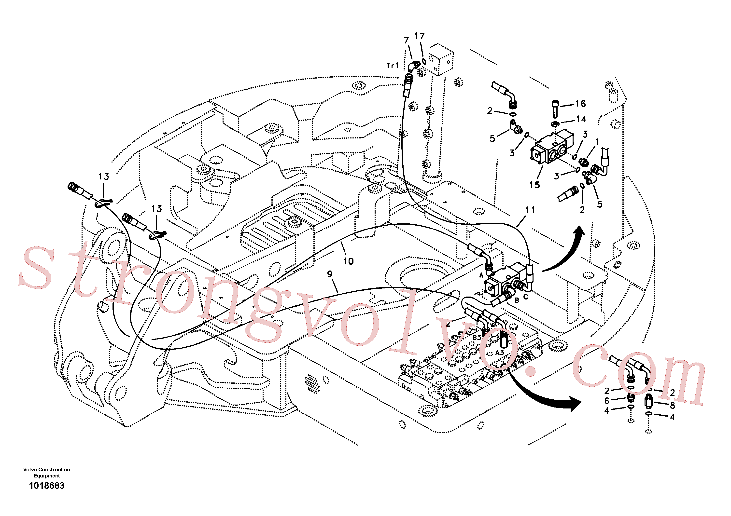 Volvo Montagem SA9453-05230 Rockmaster/1SC Acessórios