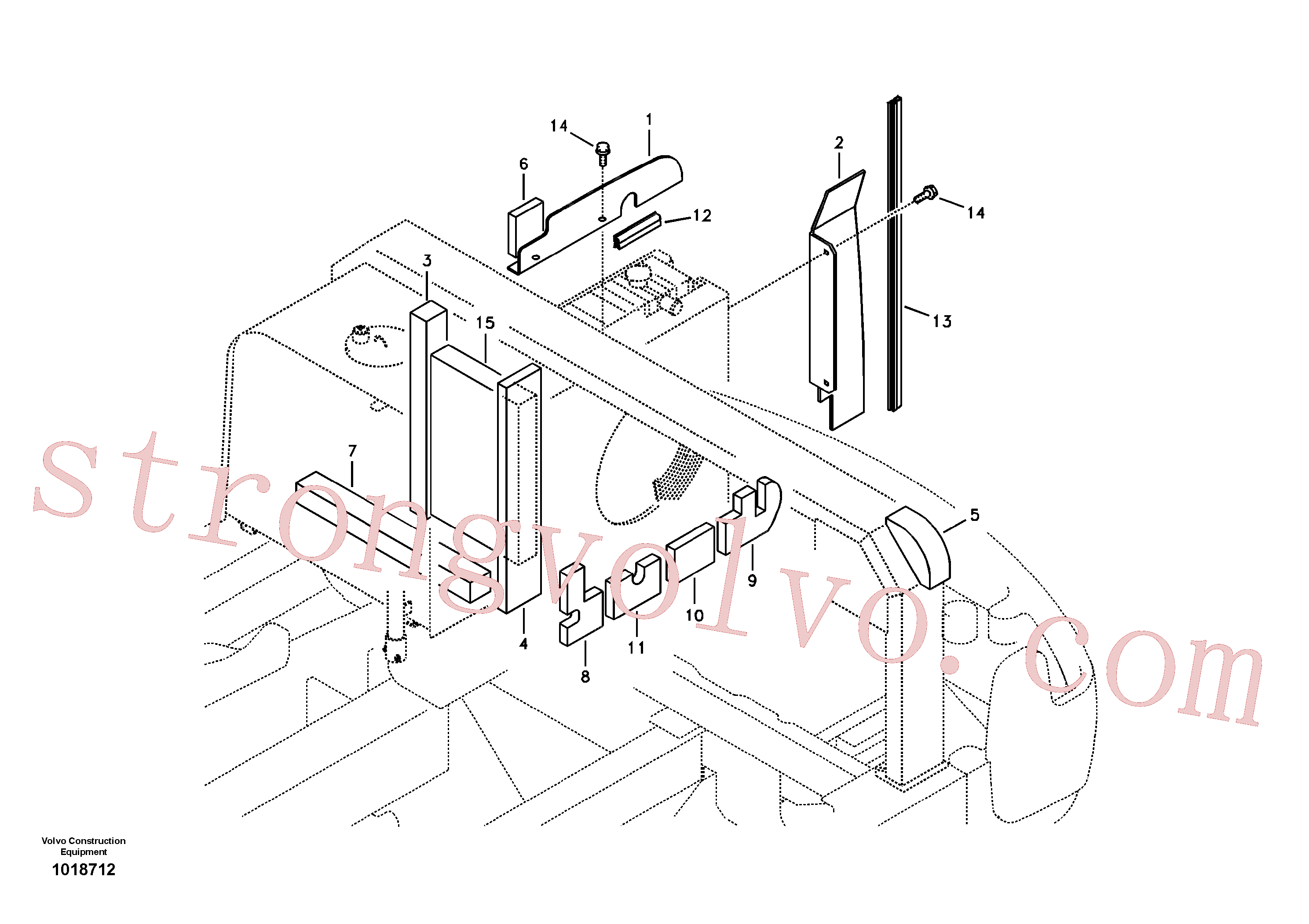 Atacado VOE14880918 Guarnição Volvo escavadeira