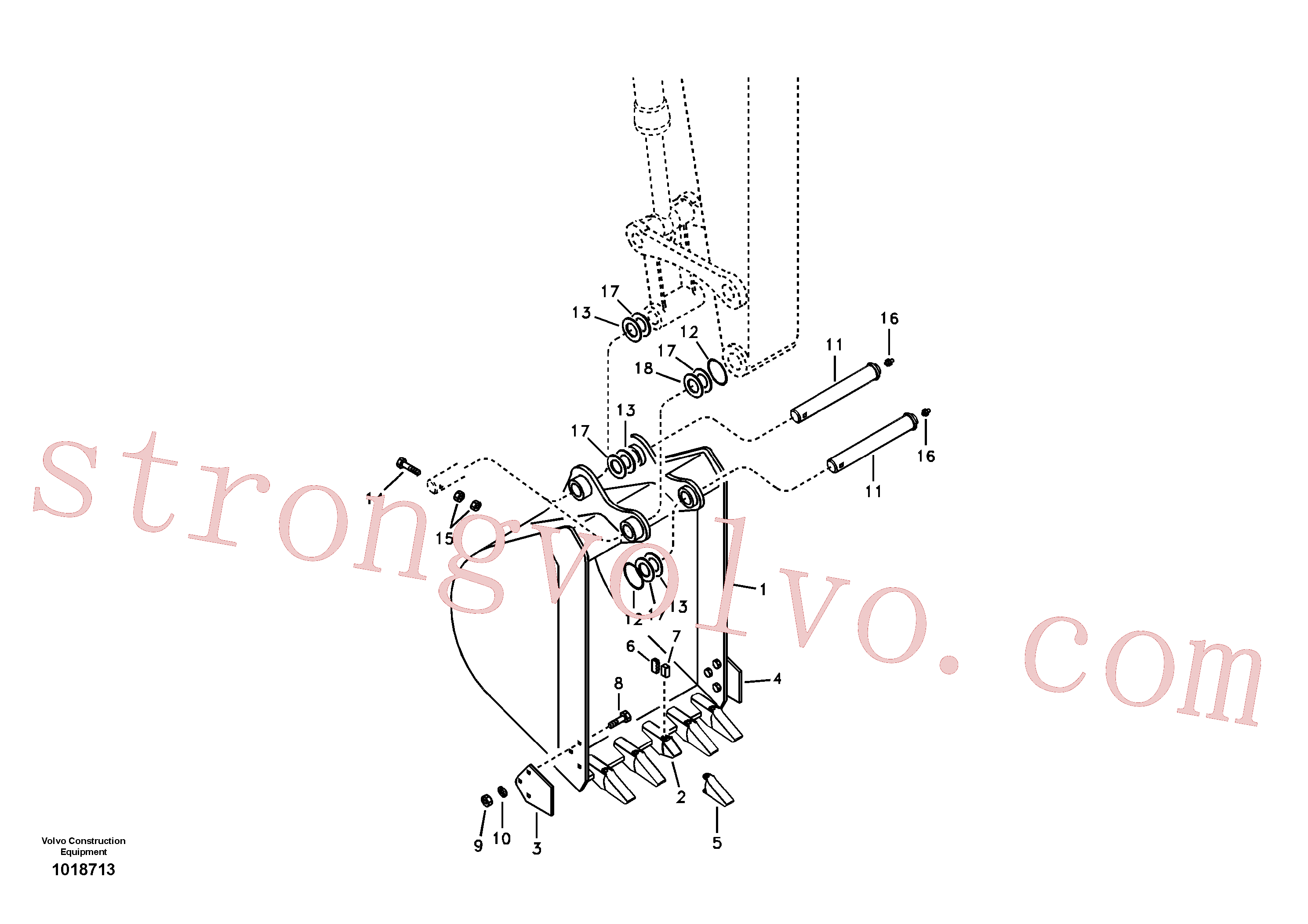 SA1071-01840 Volvo Balde(1018713 Montagem)