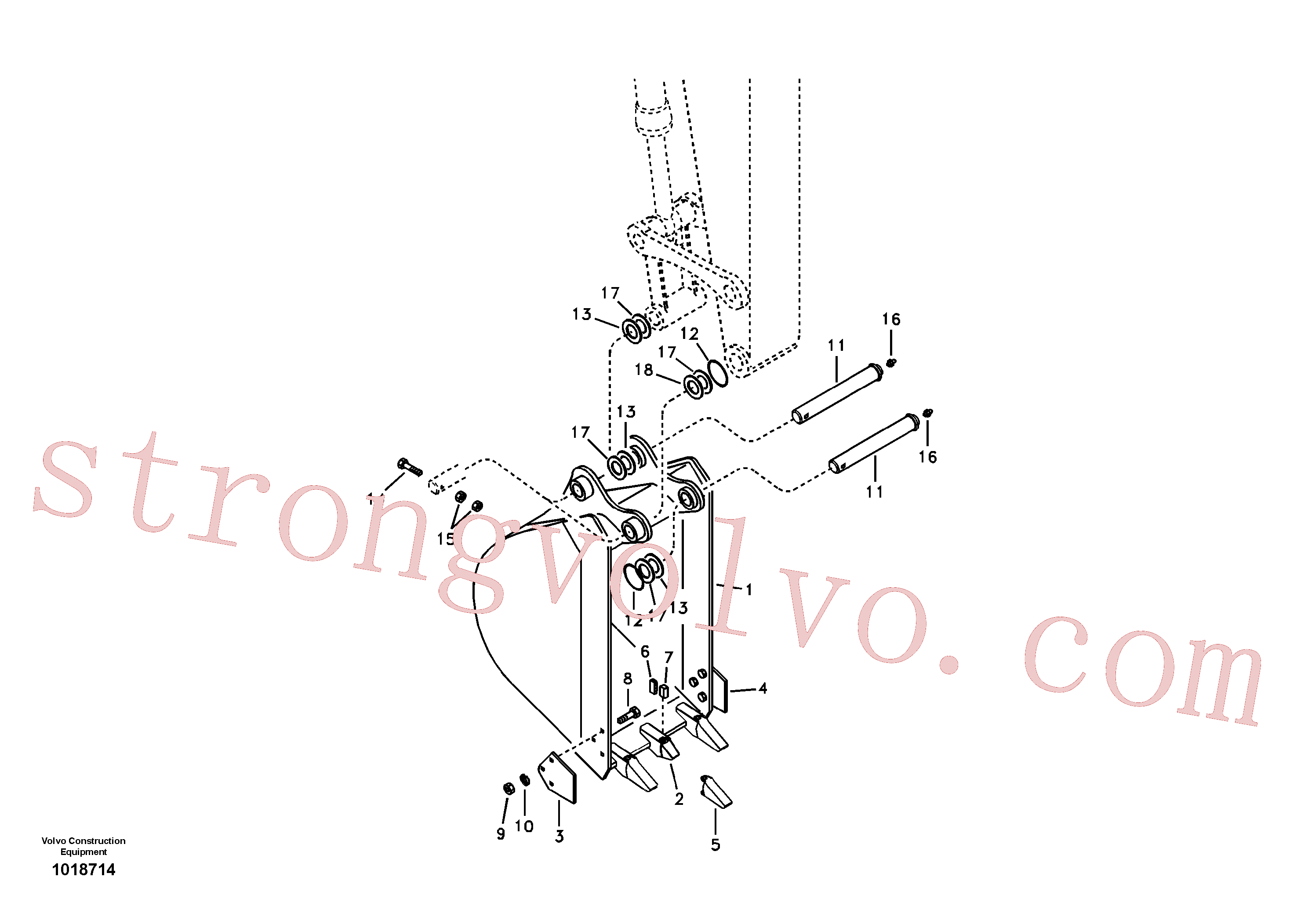 VOE14554435 Volvo Balde(1018714 Montagem)
