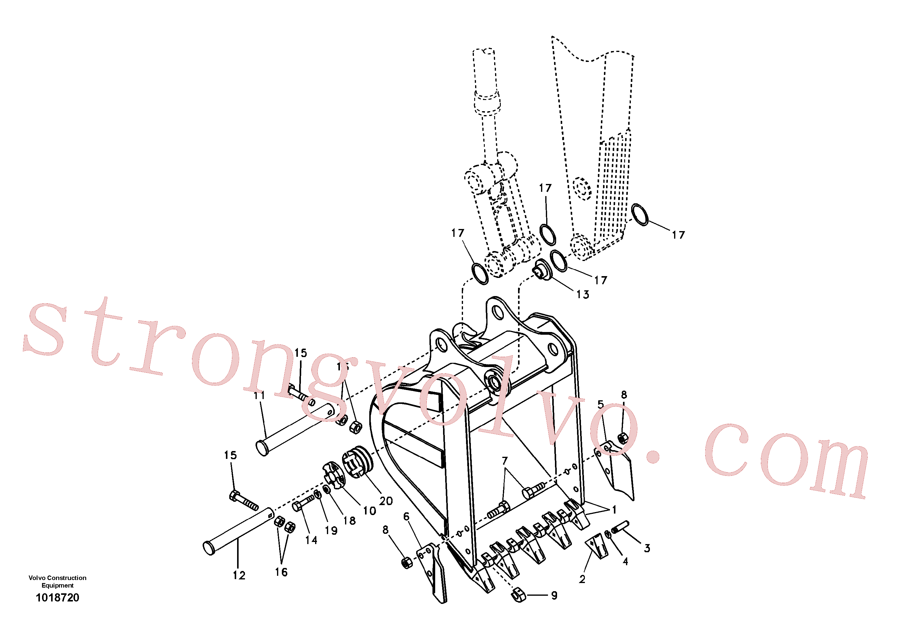 SA1171-00371 Volvo Balde(1018720 Montagem)