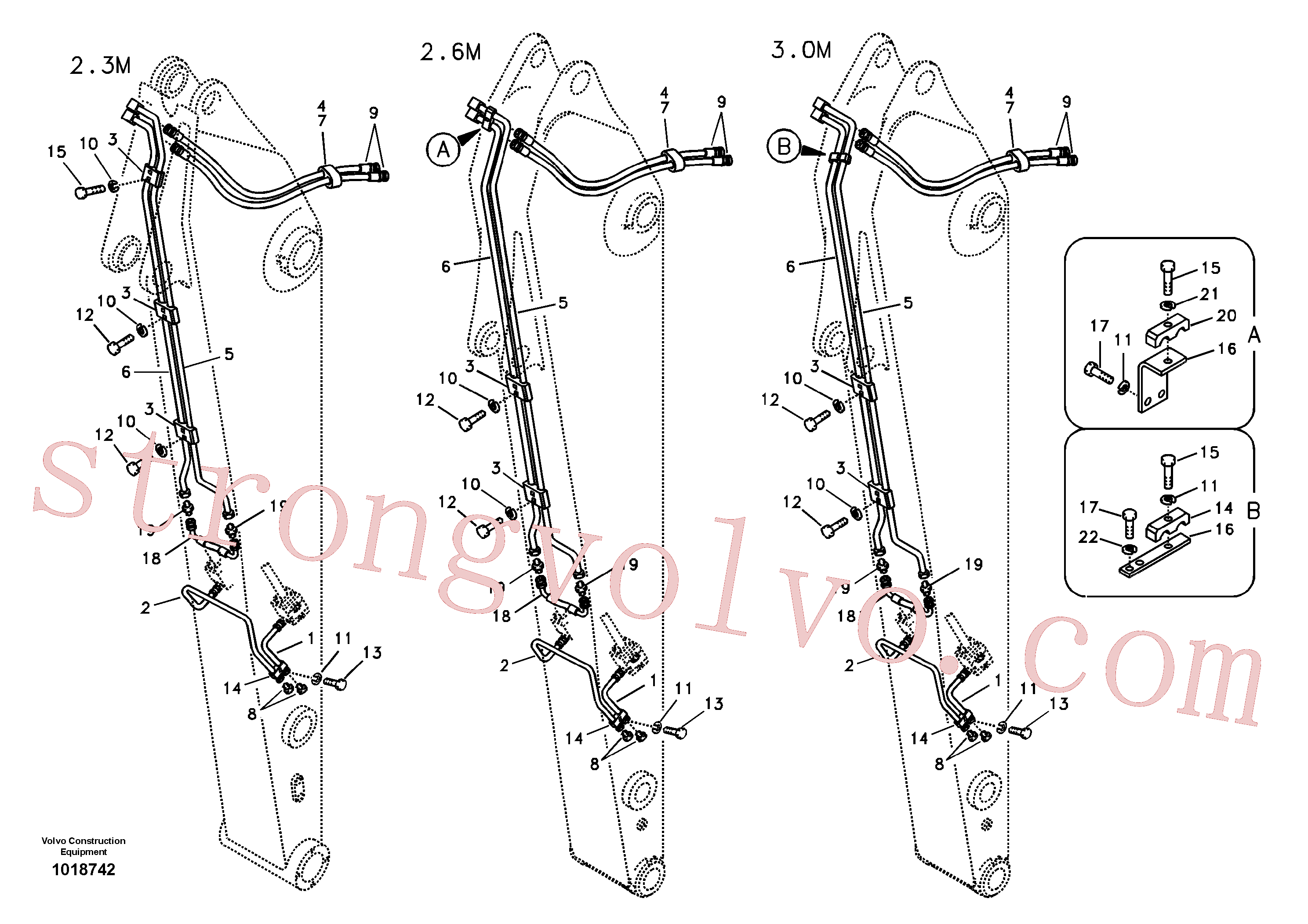 VOE14532704 Volvo Hidráulica de serviço, inclinação e rotor no braço de afundamento(1018742 Montagem)