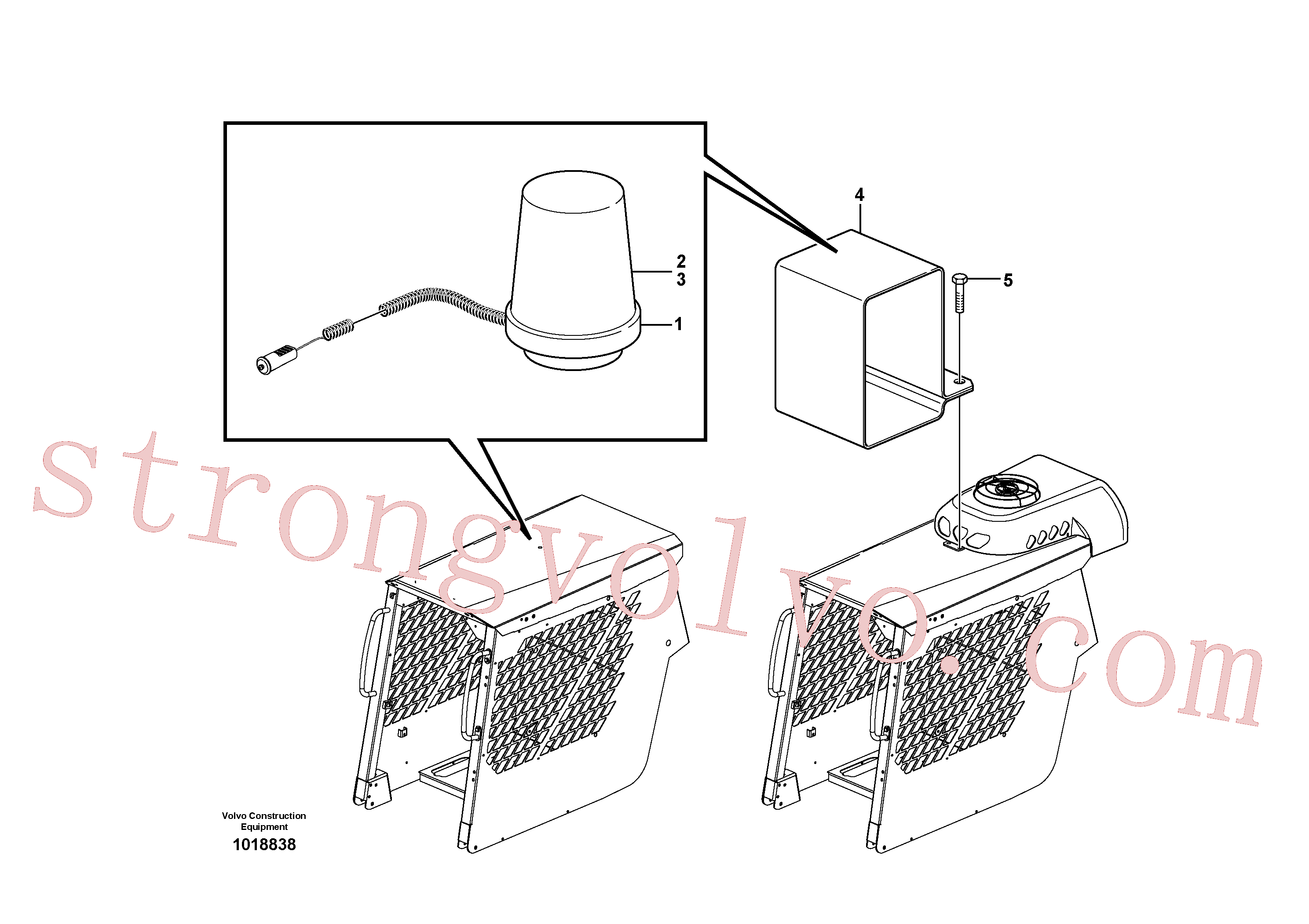 VOE13945358 Volvo Farol rotativo(1018838 Montagem)