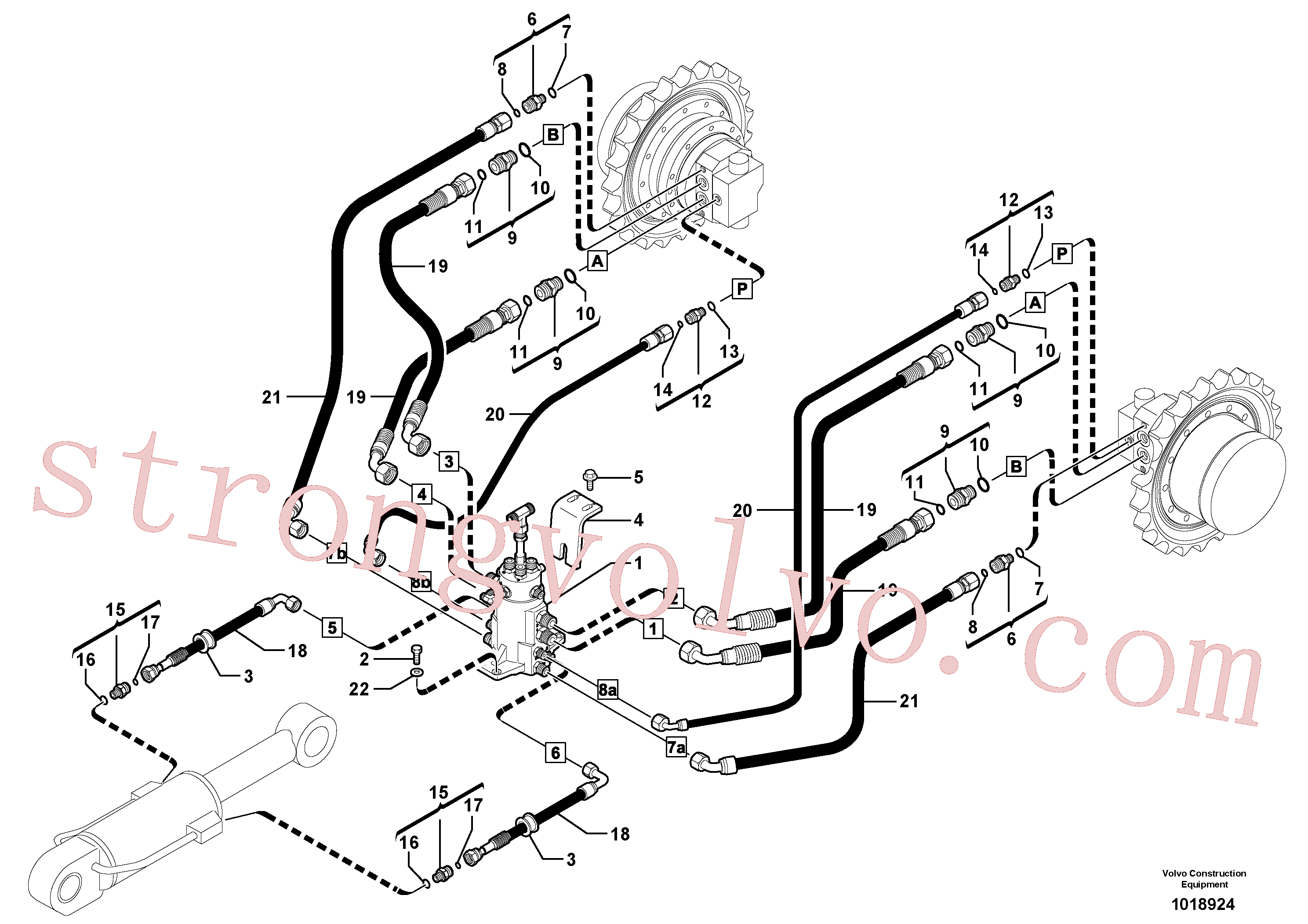 China Made VOE11806447 Conector Volvo Acessórios para escavadeira